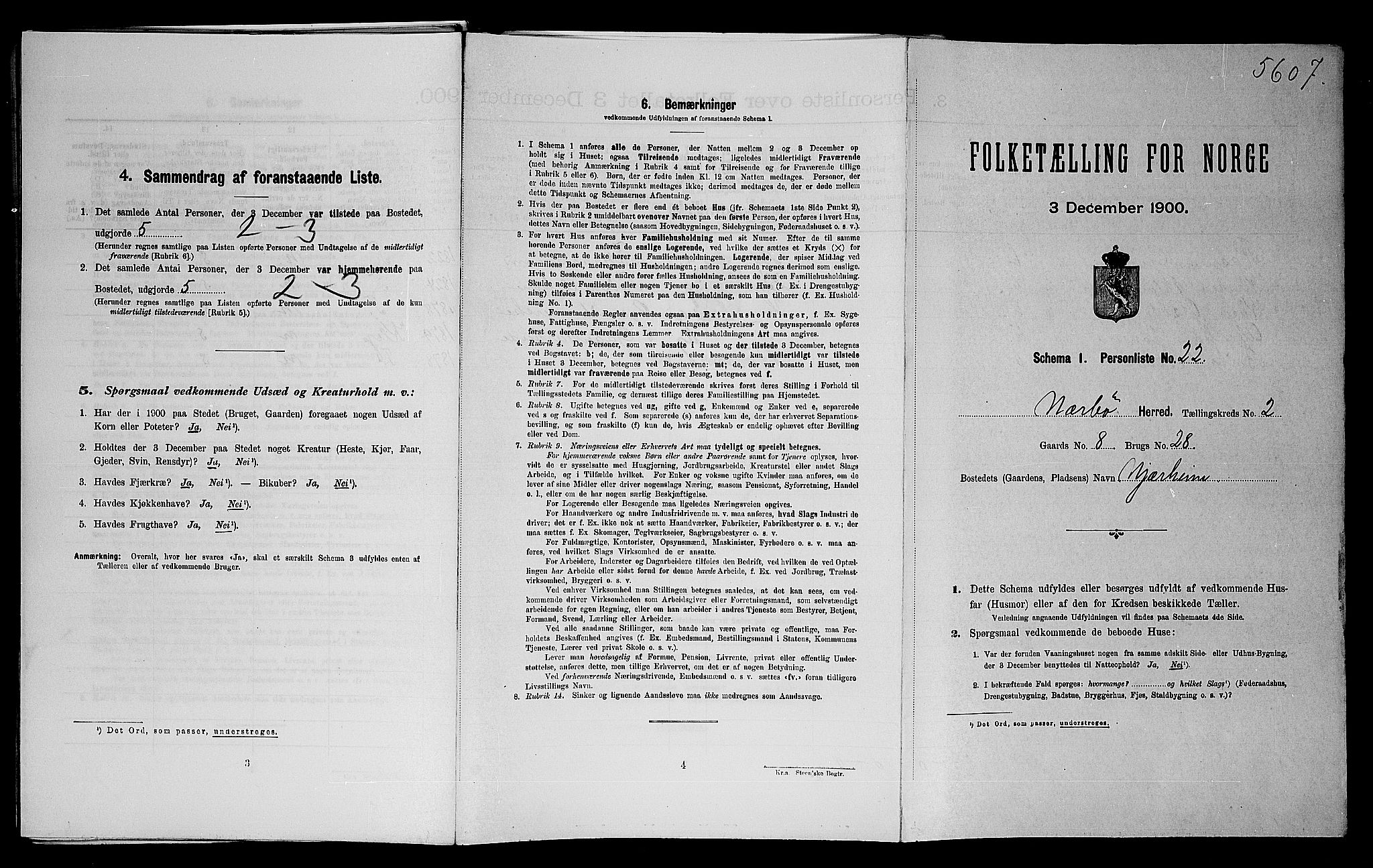 SAST, Folketelling 1900 for 1119 Nærbø herred, 1900, s. 249