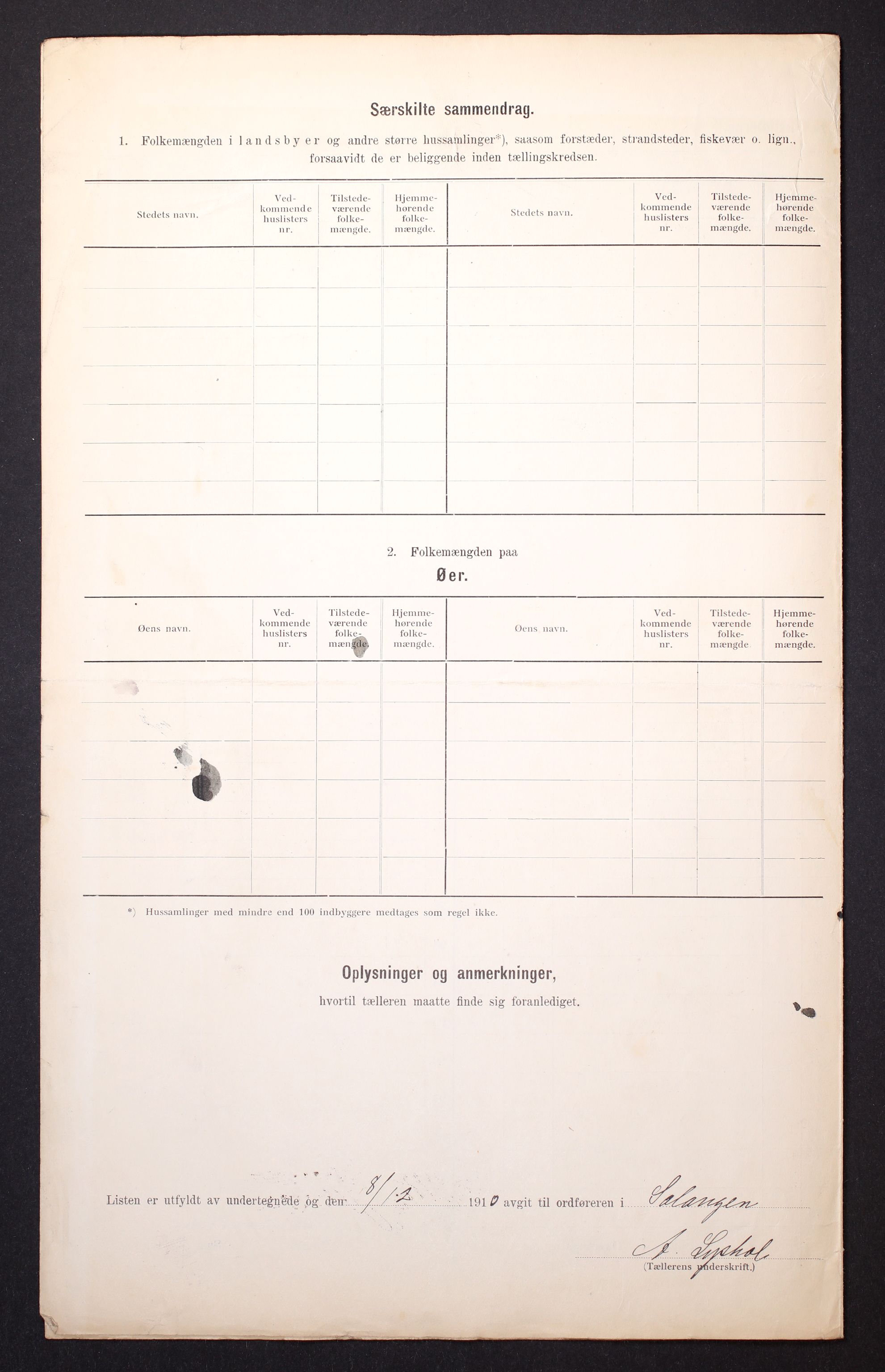 RA, Folketelling 1910 for 1921 Salangen herred, 1910, s. 48