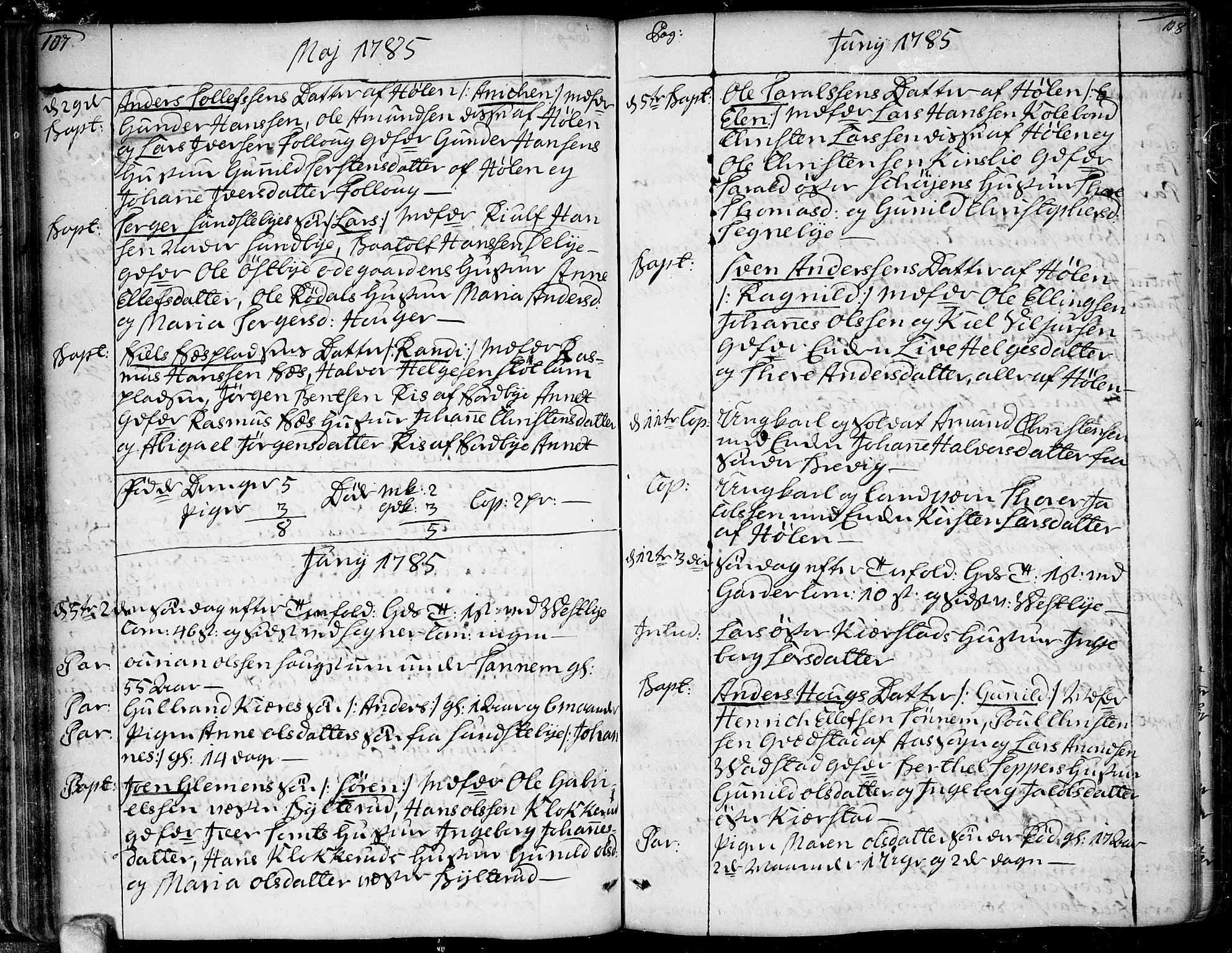 Vestby prestekontor Kirkebøker, AV/SAO-A-10893/F/Fa/L0003: Ministerialbok nr. I 3, 1779-1796, s. 107-108