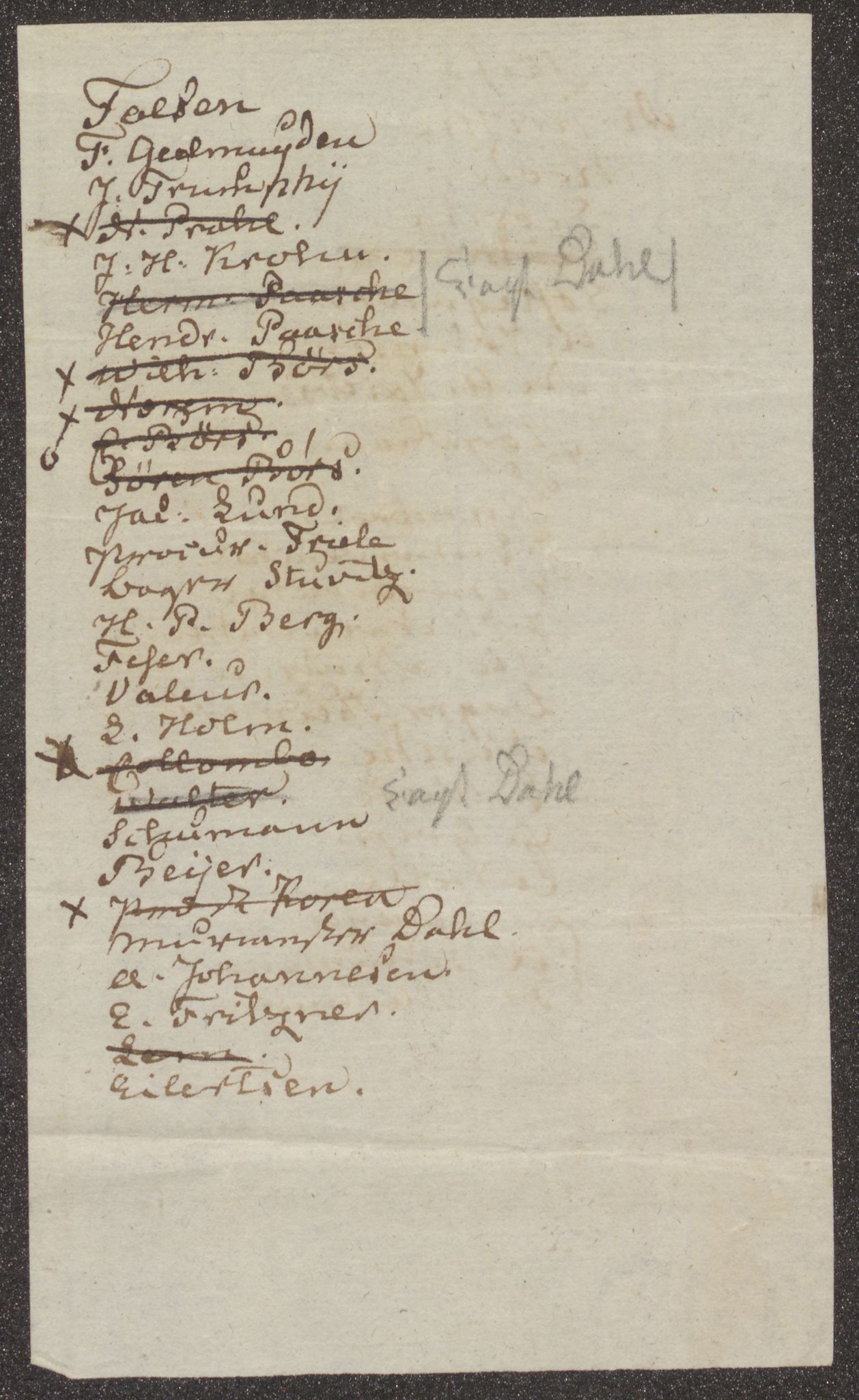 Bergens Museum, UMB/A007/D/Da/L0002/0001: Innkommende brev 1827 / Innkommende brev 1827, 1827