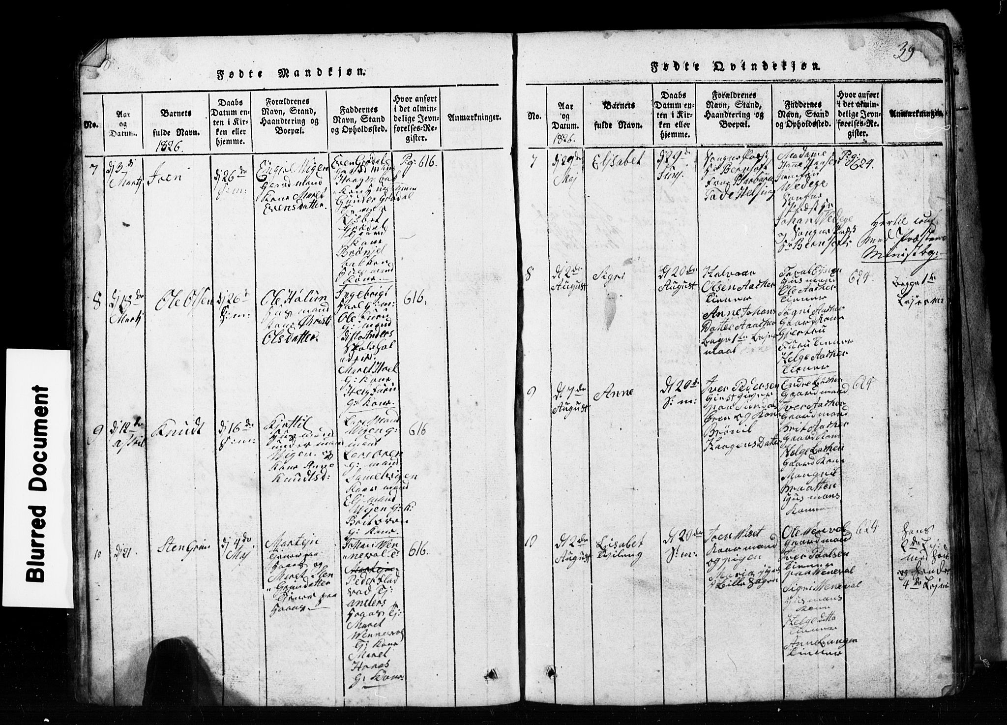 Ministerialprotokoller, klokkerbøker og fødselsregistre - Møre og Romsdal, AV/SAT-A-1454/590/L1016: Klokkerbok nr. 590C01, 1819-1838, s. 38-39