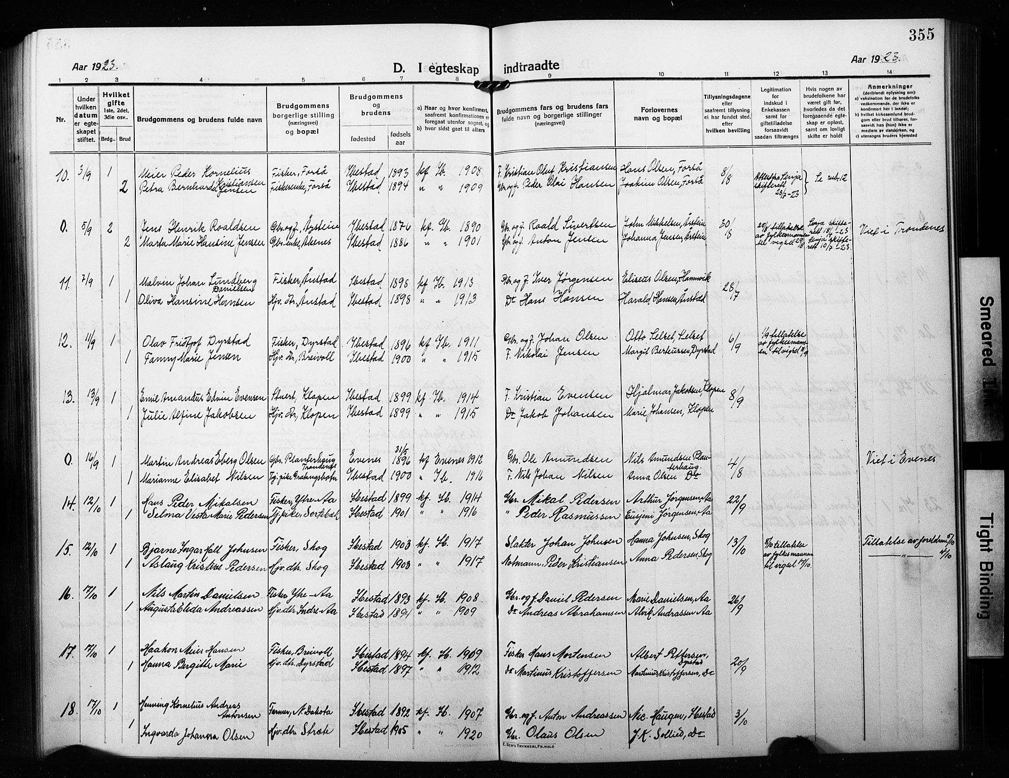 Ibestad sokneprestembete, AV/SATØ-S-0077/H/Ha/Hab/L0010klokker: Klokkerbok nr. 10, 1915-1929, s. 355