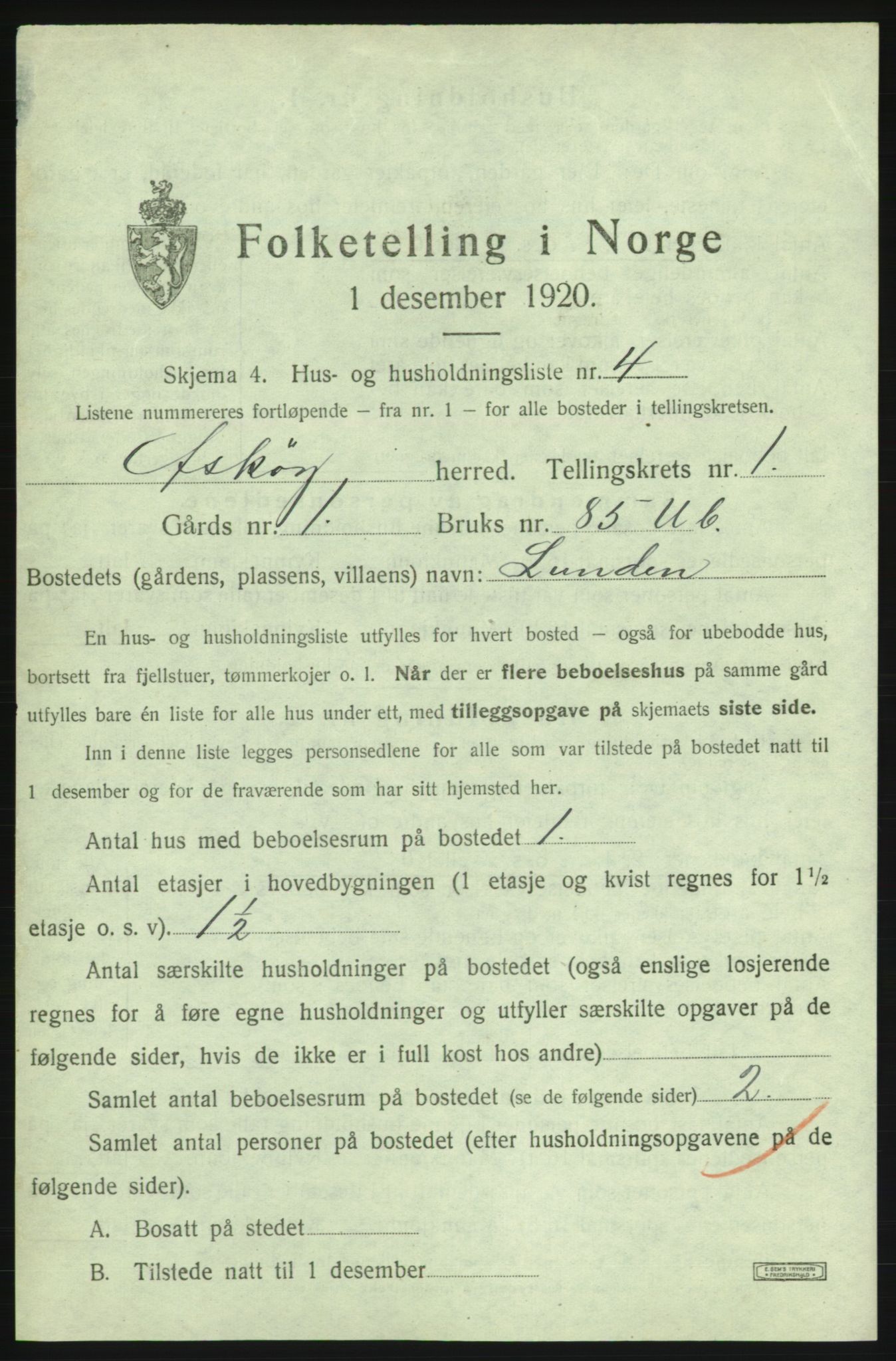 SAB, Folketelling 1920 for 1247 Askøy herred, 1920, s. 62