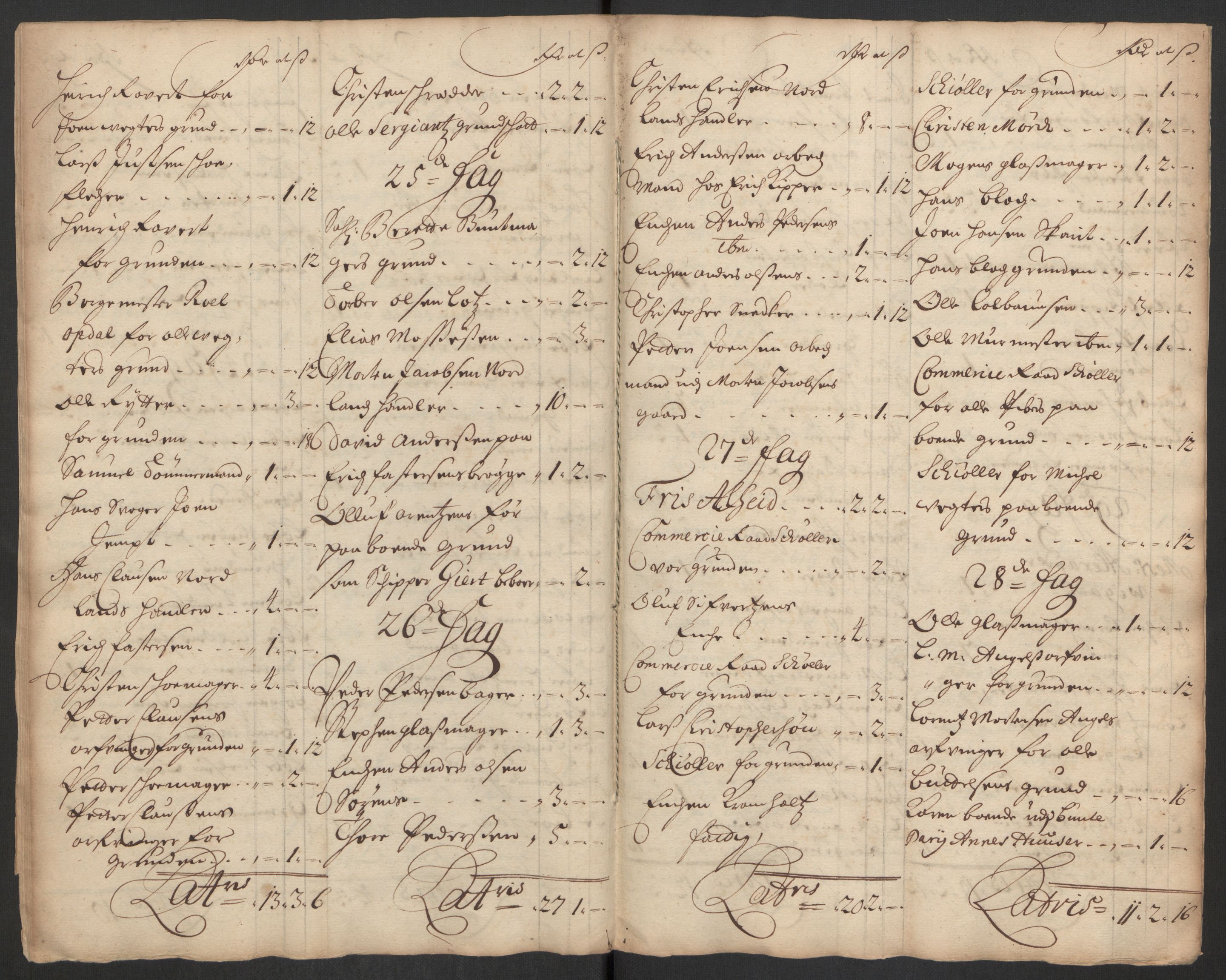 Rentekammeret inntil 1814, Reviderte regnskaper, Byregnskaper, AV/RA-EA-4066/R/Rs/L0507: [S3] Kontribusjonsregnskap, 1699-1711, s. 322