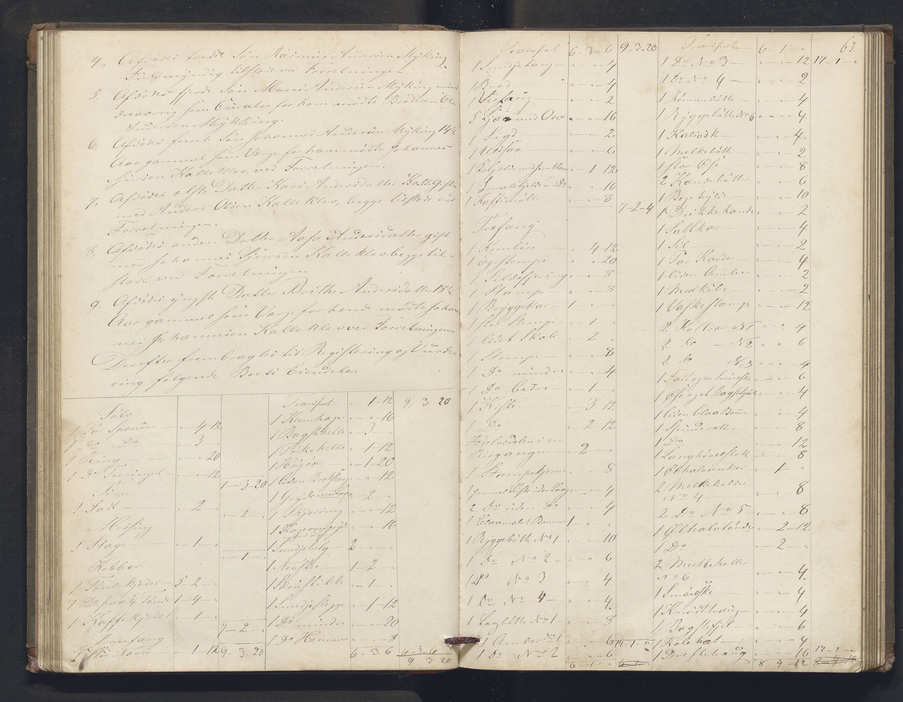 Nordhordland sorenskrivar, AV/SAB-A-2901/1/H/Hb/L0010: Registreringsprotokollar, 1859-1862, s. 62-63