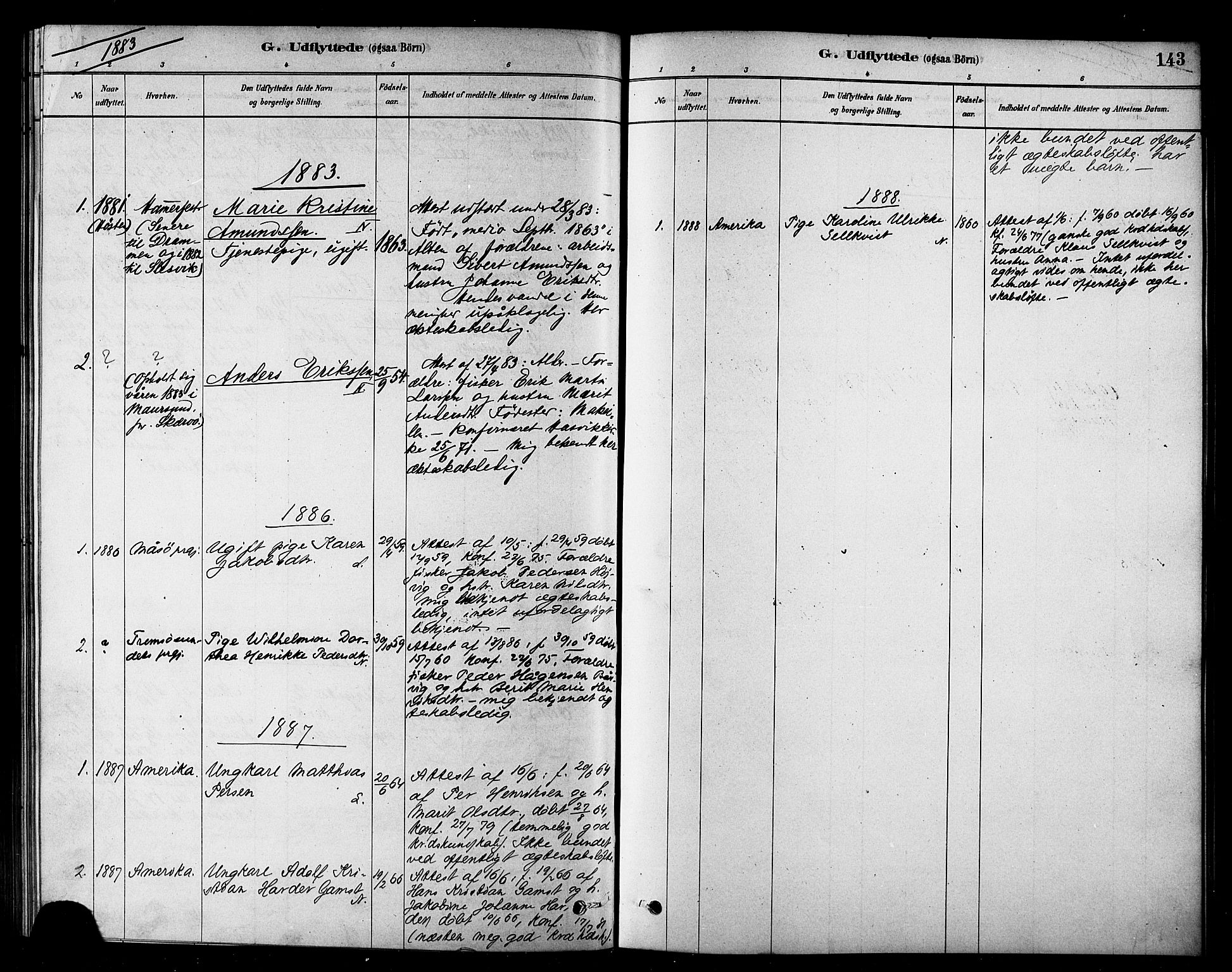 Loppa sokneprestkontor, AV/SATØ-S-1339/H/Ha/L0007kirke: Ministerialbok nr. 7, 1879-1889, s. 143