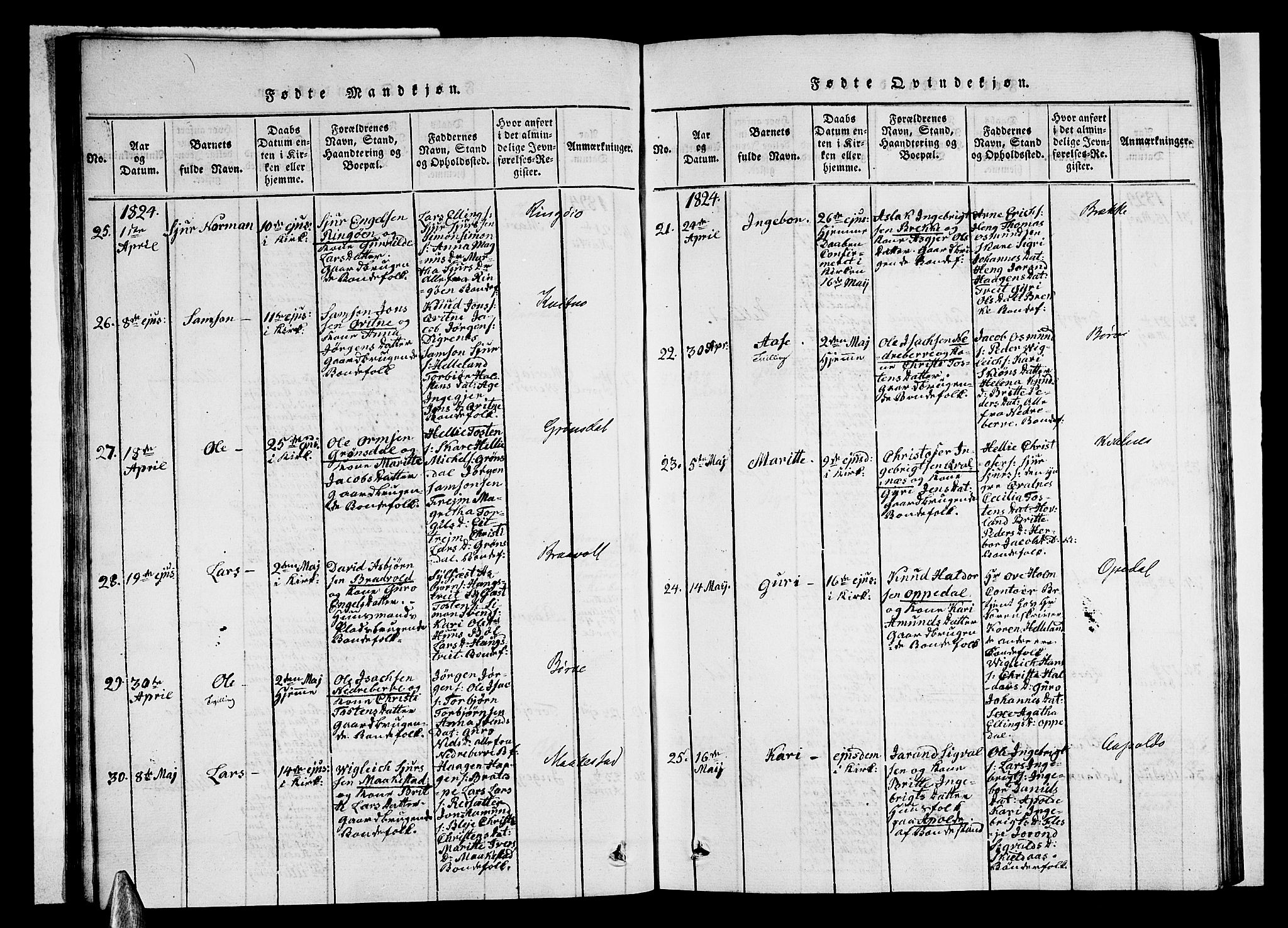 Ullensvang sokneprestembete, AV/SAB-A-78701/H/Haa: Ministerialbok nr. A 9, 1819-1826