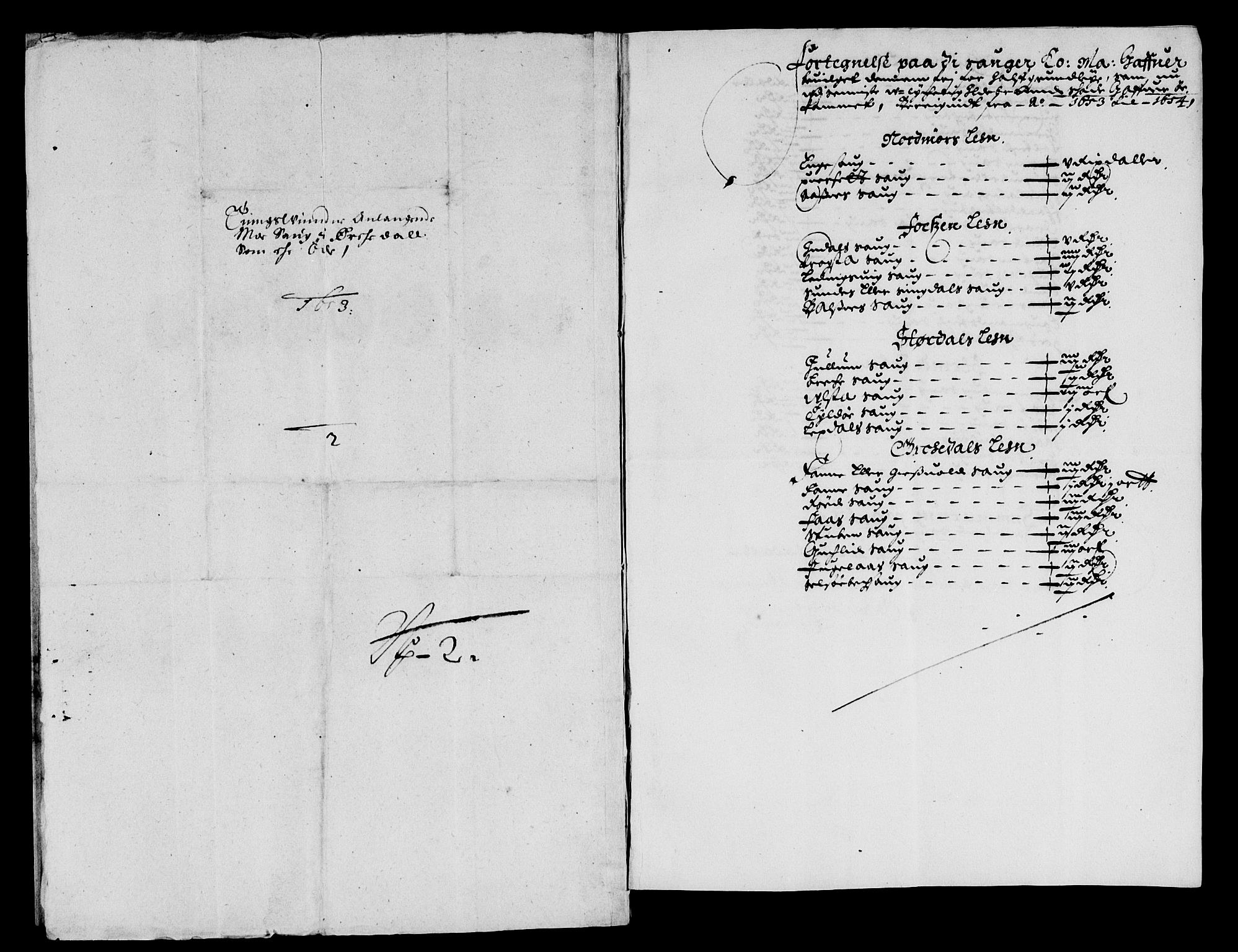 Rentekammeret inntil 1814, Reviderte regnskaper, Lensregnskaper, AV/RA-EA-5023/R/Rb/Rbw/L0111: Trondheim len, 1652-1654