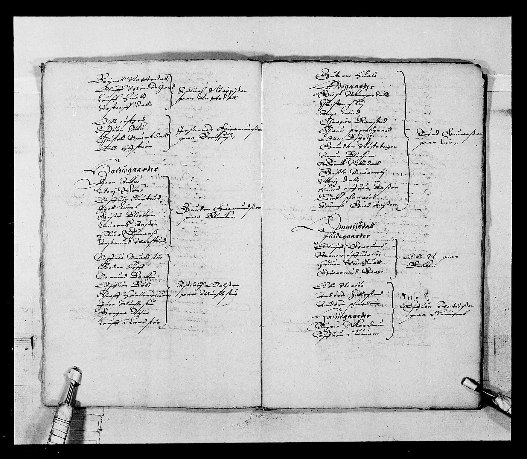 Stattholderembetet 1572-1771, AV/RA-EA-2870/Ek/L0022/0005: Jordebøker 1633-1658: / En liste over soldatlegg og en liste over gårder i Bratsberg len, 1642-1644, s. 11