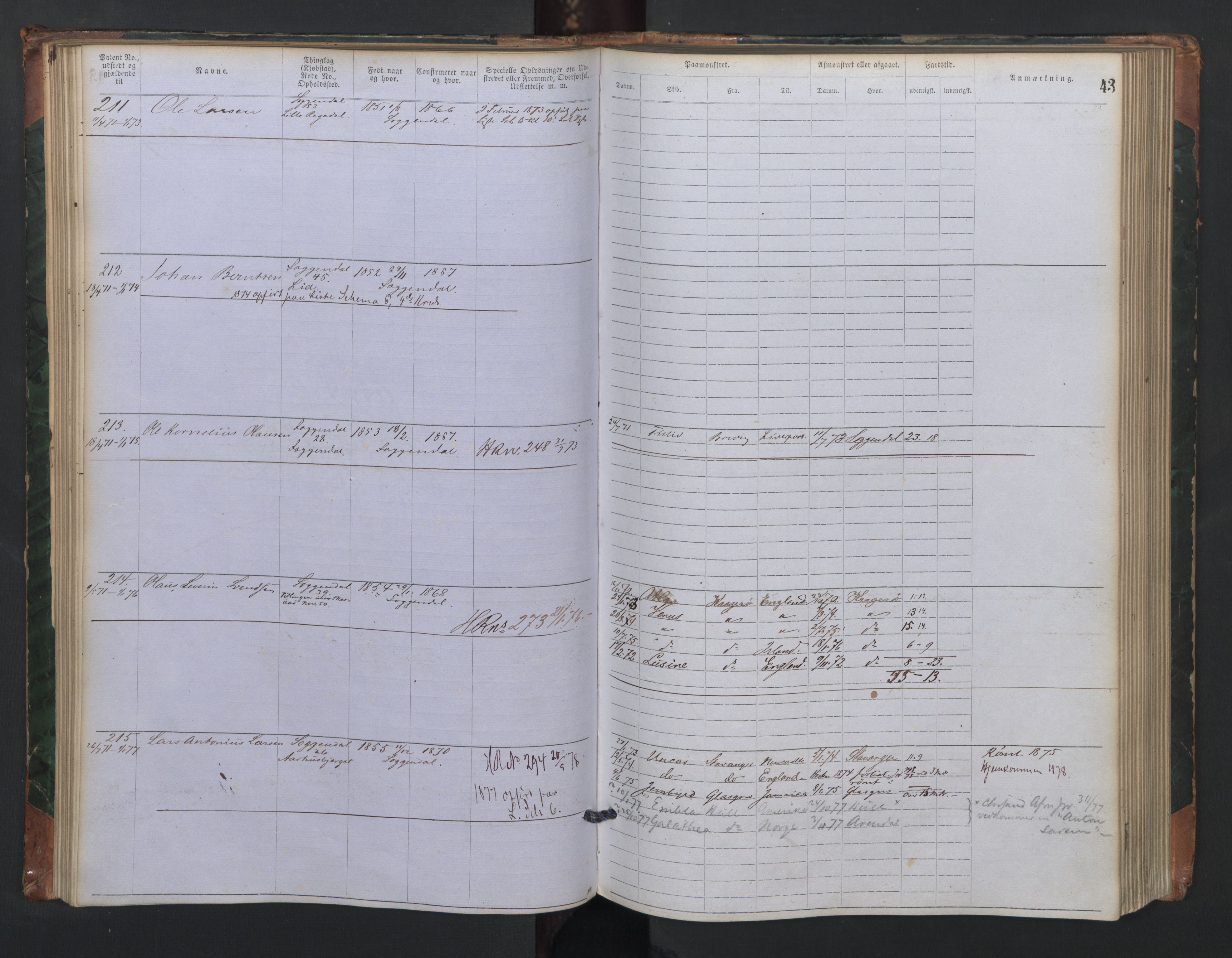 Sogndal mønstringskrets, AV/SAK-2031-0020/F/Fa/L0001: Annotasjonsrulle nr 1-635 med register, P-1, 1868-1931, s. 34