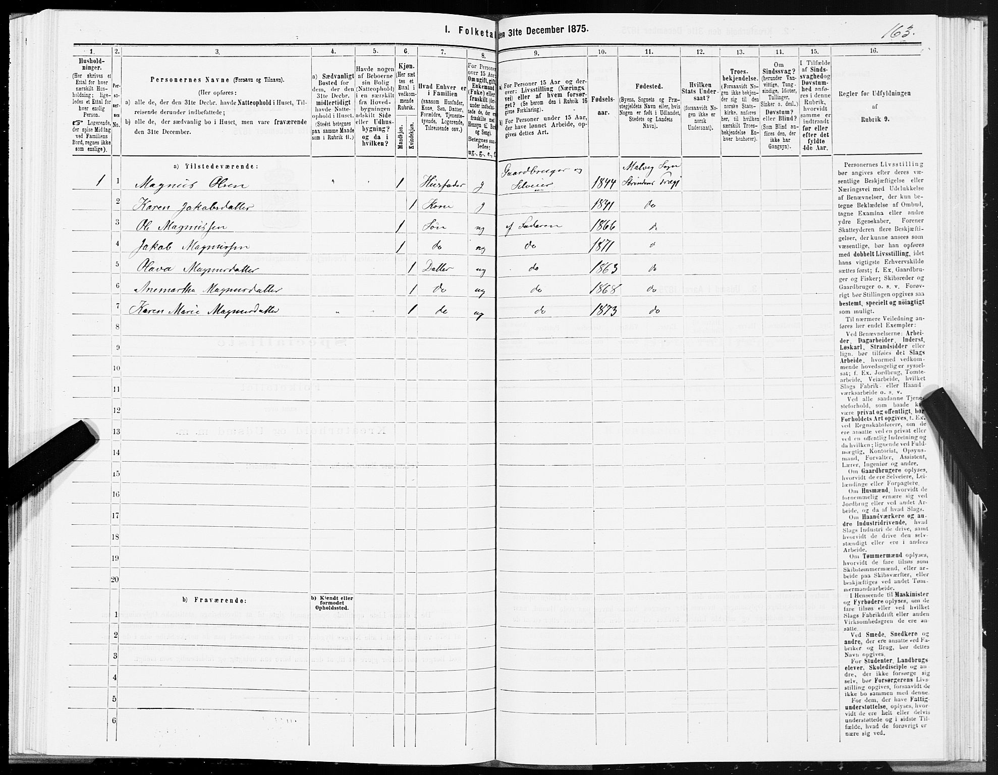 SAT, Folketelling 1875 for 1714P Nedre Stjørdal prestegjeld, 1875, s. 9163