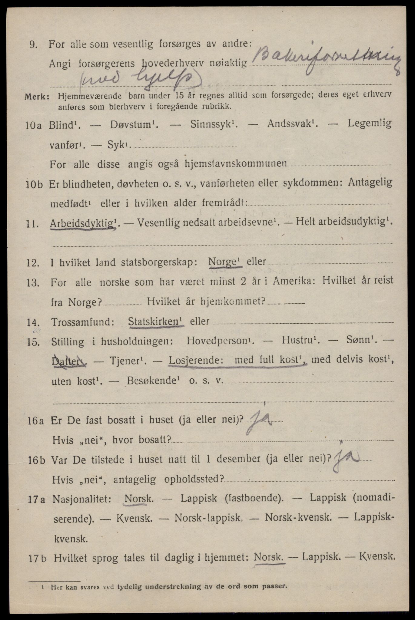 SAT, Folketelling 1920 for 1859 Flakstad herred, 1920, s. 864