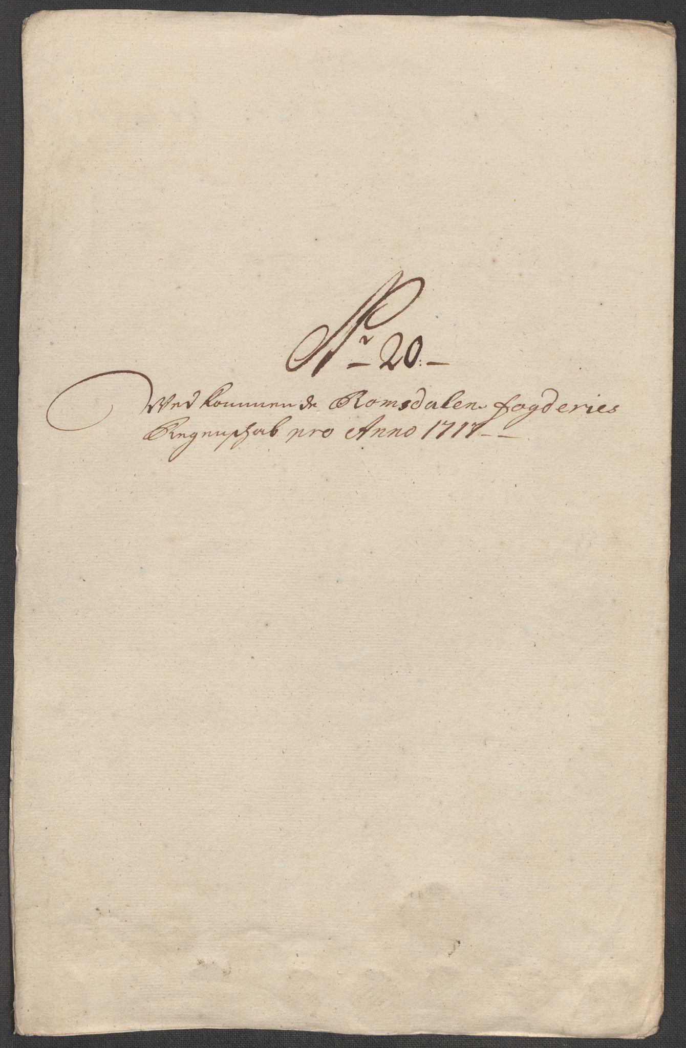 Rentekammeret inntil 1814, Reviderte regnskaper, Fogderegnskap, RA/EA-4092/R55/L3664: Fogderegnskap Romsdal, 1717, s. 164