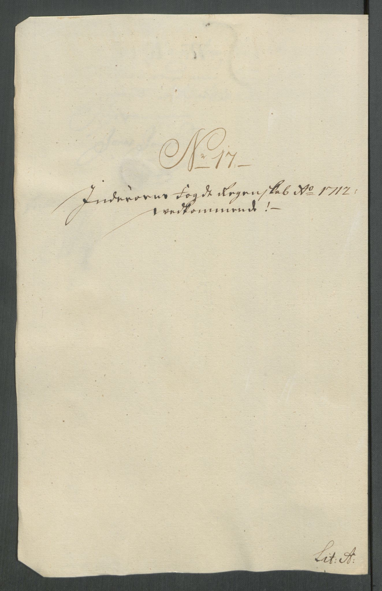 Rentekammeret inntil 1814, Reviderte regnskaper, Fogderegnskap, RA/EA-4092/R63/L4320: Fogderegnskap Inderøy, 1712, s. 215