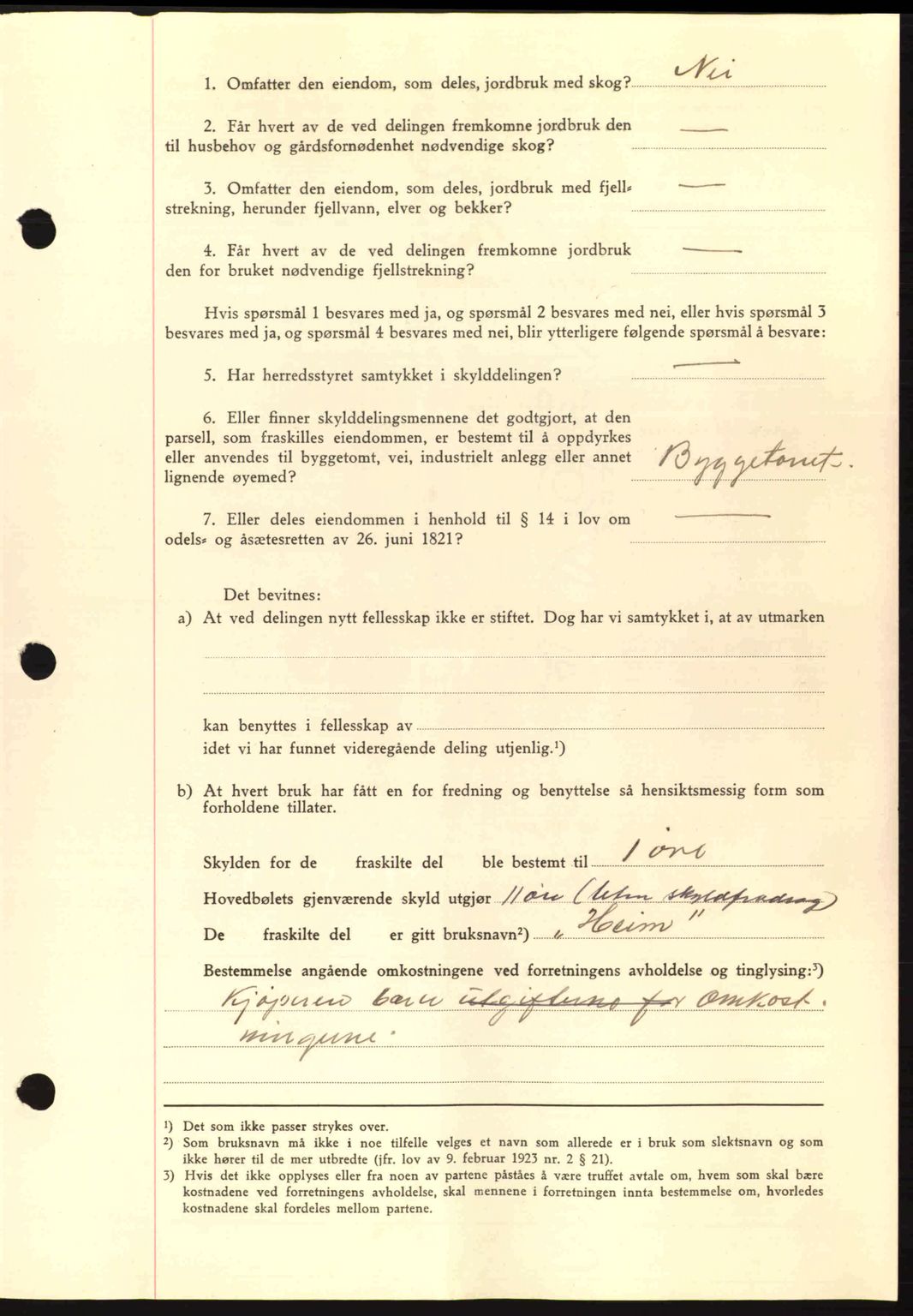 Nordmøre sorenskriveri, SAT/A-4132/1/2/2Ca: Pantebok nr. A90, 1941-1941, Dagboknr: 1182/1941