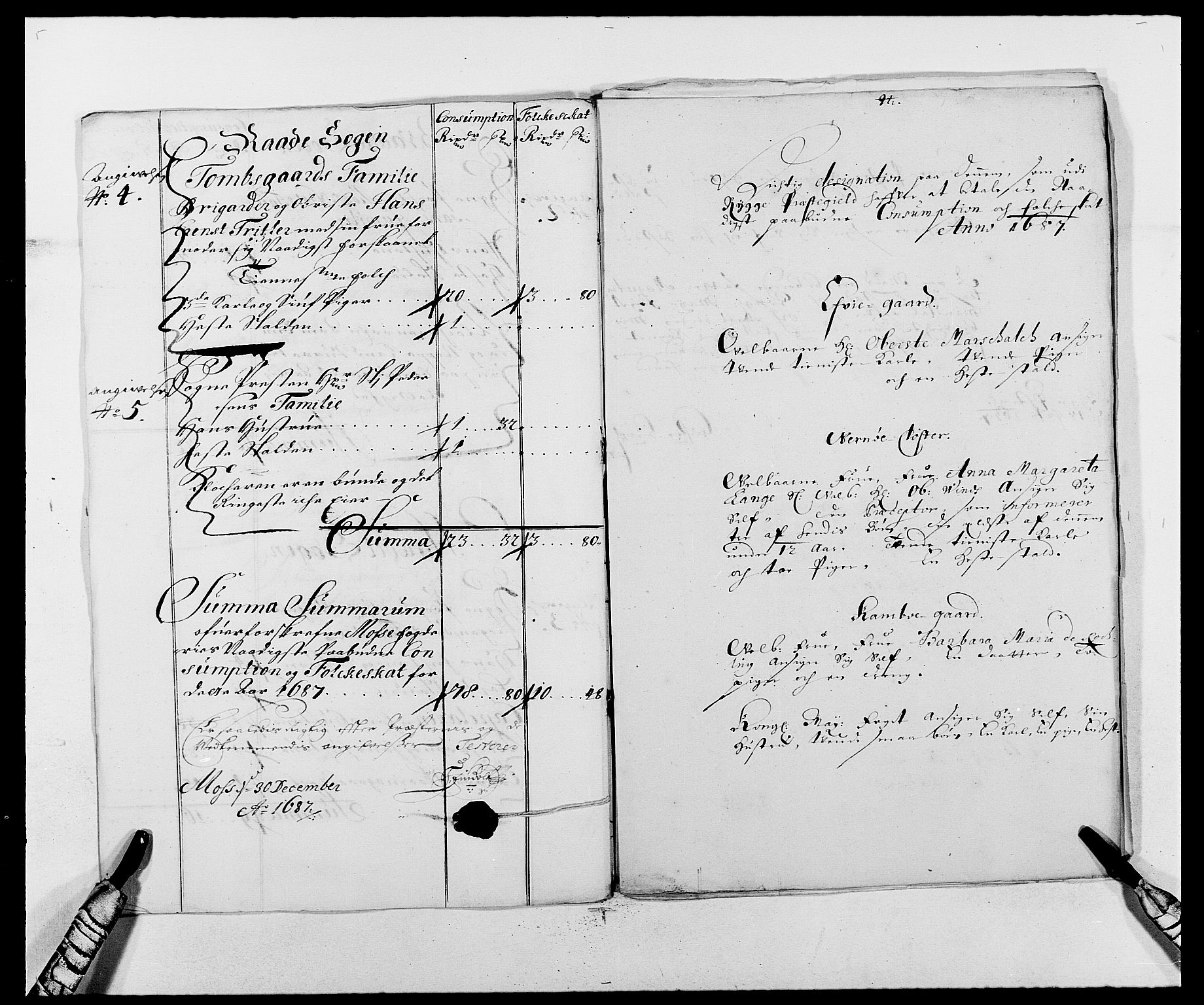 Rentekammeret inntil 1814, Reviderte regnskaper, Fogderegnskap, AV/RA-EA-4092/R02/L0105: Fogderegnskap Moss og Verne kloster, 1685-1687, s. 390