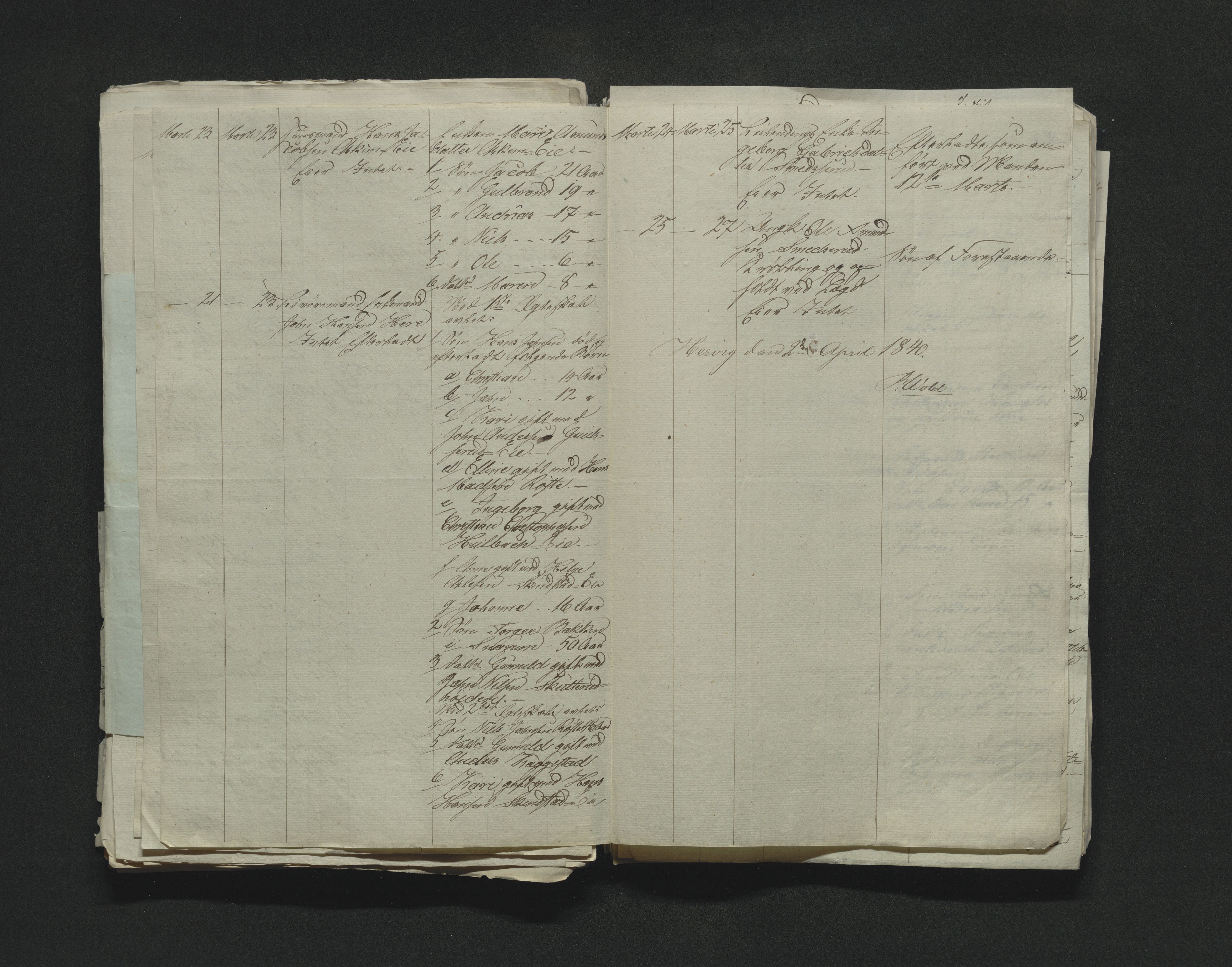 Eiker, Modum og Sigdal sorenskriveri, AV/SAKO-A-123/H/Ha/Hab/L0005: Dødsfallsmeldinger, 1837-1840