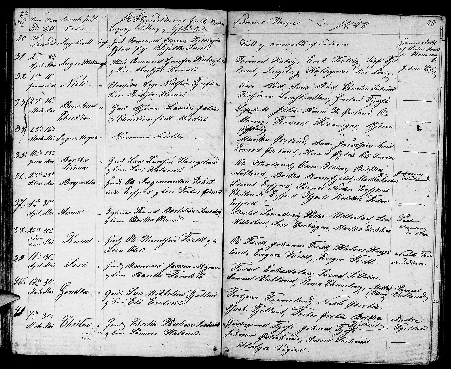 Jelsa sokneprestkontor, AV/SAST-A-101842/01/V: Klokkerbok nr. B 2, 1852-1863, s. 87-88