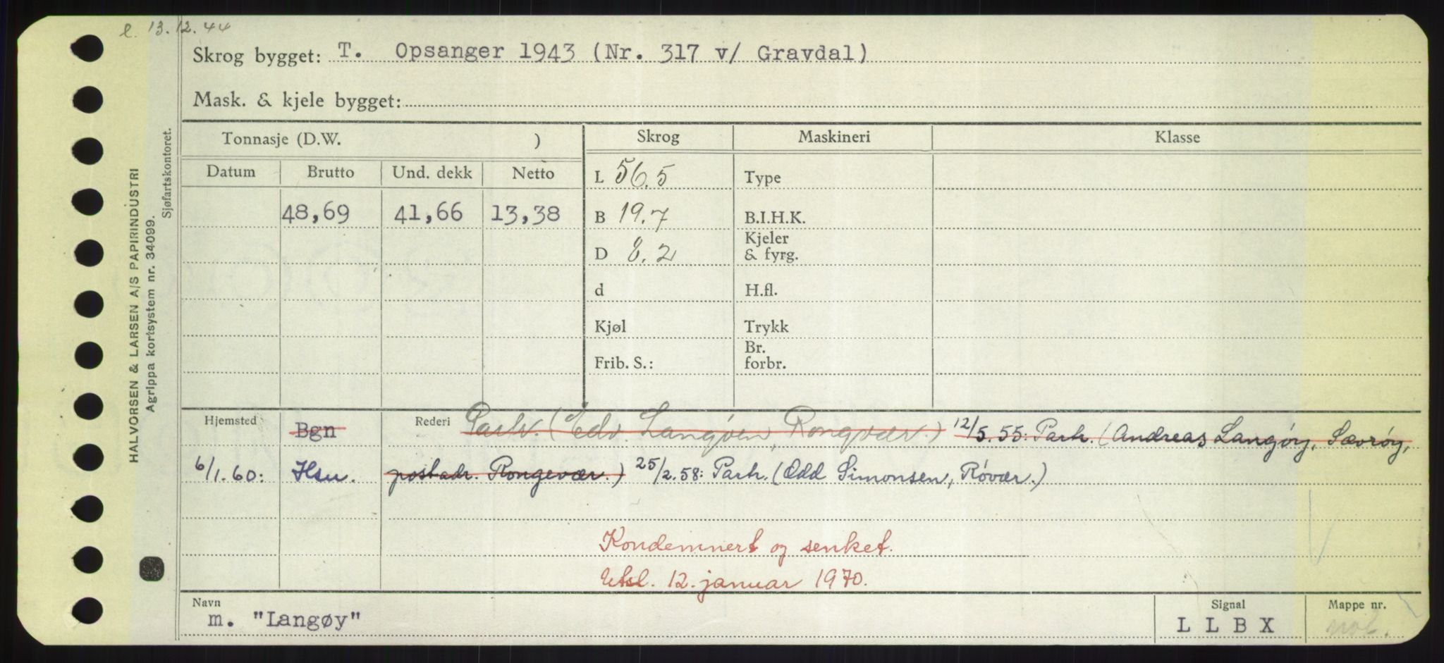 Sjøfartsdirektoratet med forløpere, Skipsmålingen, RA/S-1627/H/Hd/L0022: Fartøy, L-Lia, s. 205