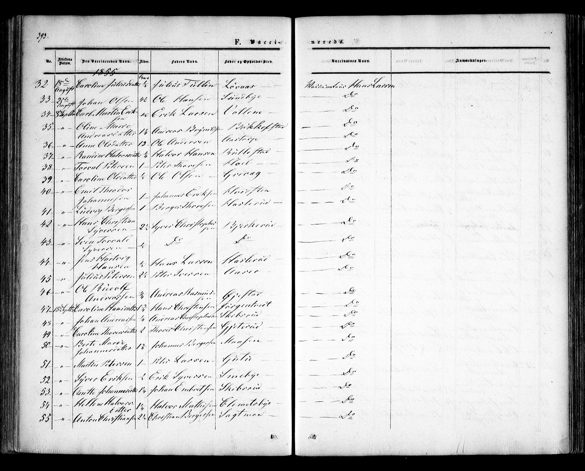 Trøgstad prestekontor Kirkebøker, AV/SAO-A-10925/F/Fa/L0008.b: Ministerialbok nr. I 8B, 1855-1864, s. 393