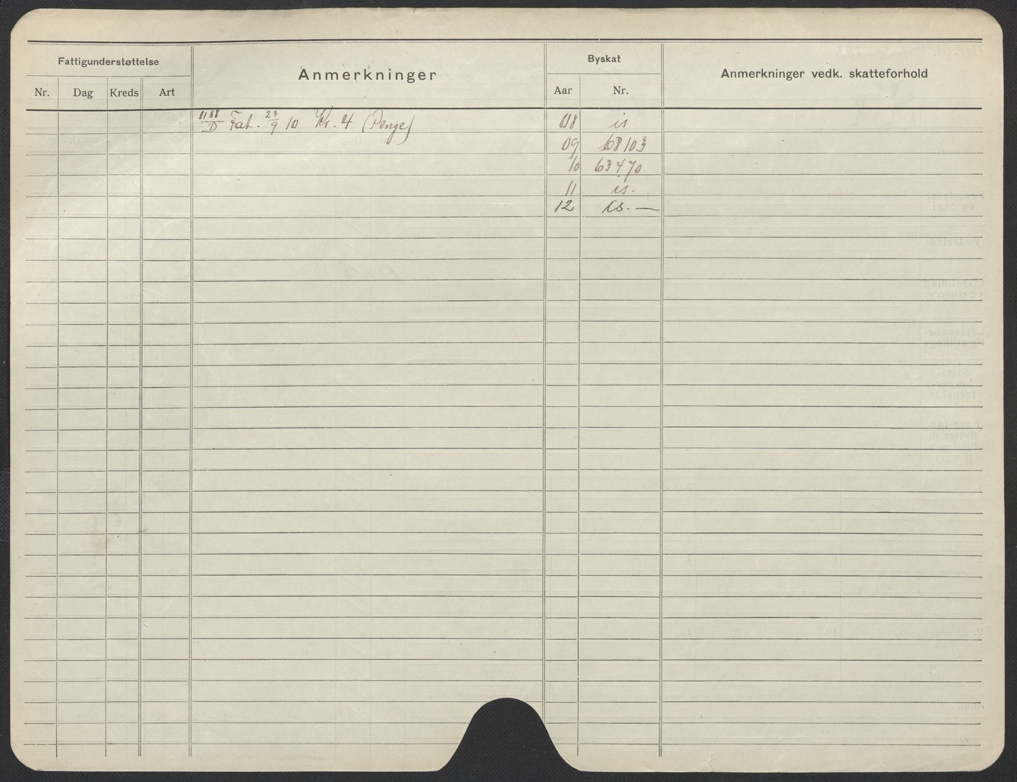 Oslo folkeregister, Registerkort, SAO/A-11715/F/Fa/Fac/L0014: Kvinner, 1906-1914, s. 176b