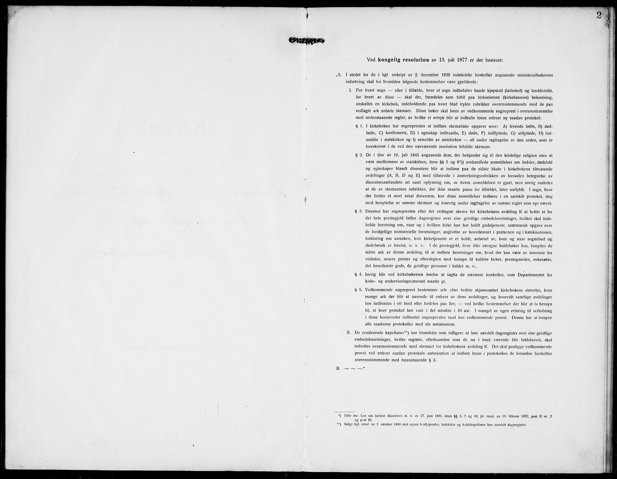 Hjartdal kirkebøker, SAKO/A-270/F/Fa/L0011: Ministerialbok nr. I 11, 1916-1929, s. 2