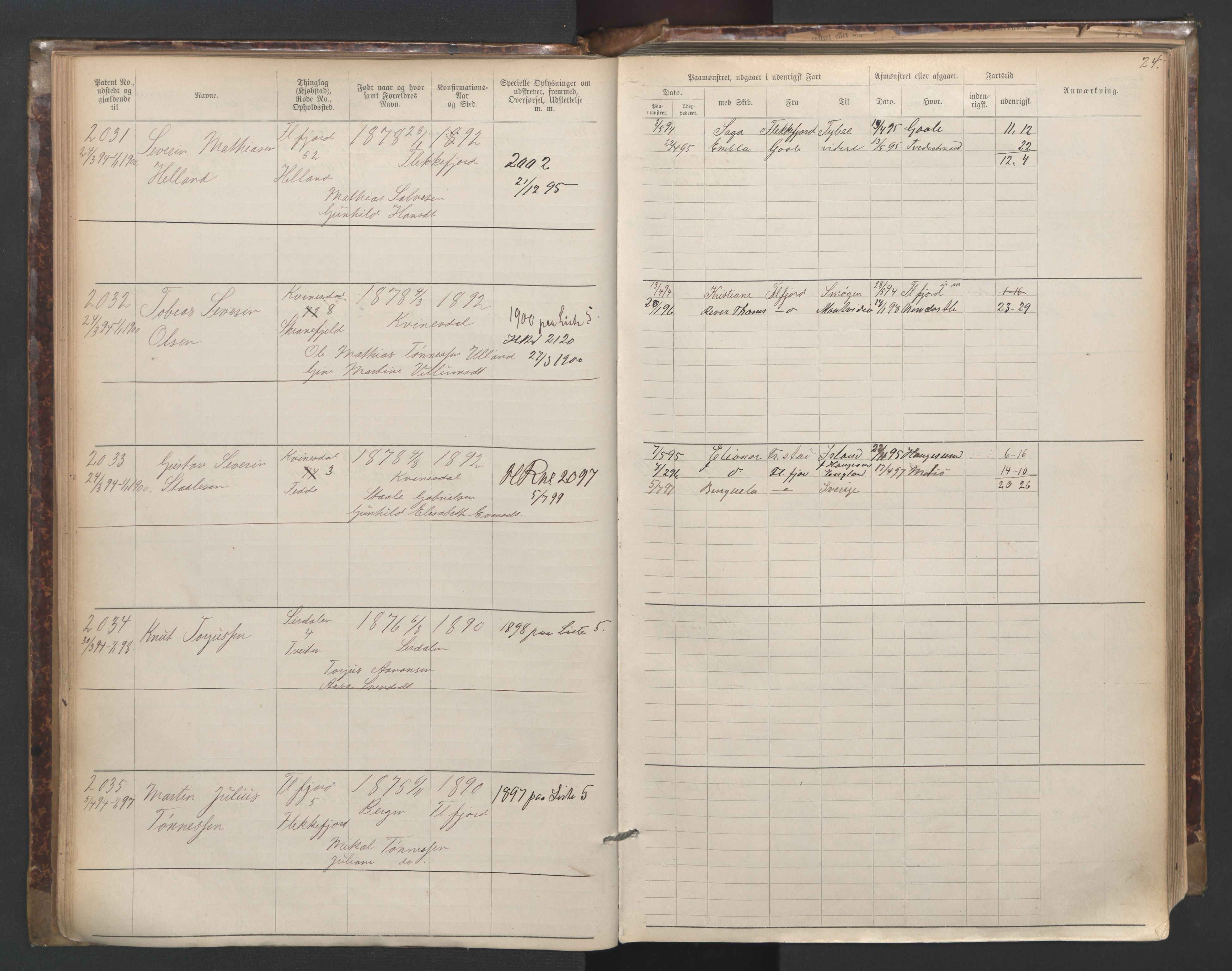 Flekkefjord mønstringskrets, AV/SAK-2031-0018/F/Fa/L0003: Annotasjonsrulle nr 1921-2963 med register, N-3, 1892-1948, s. 53