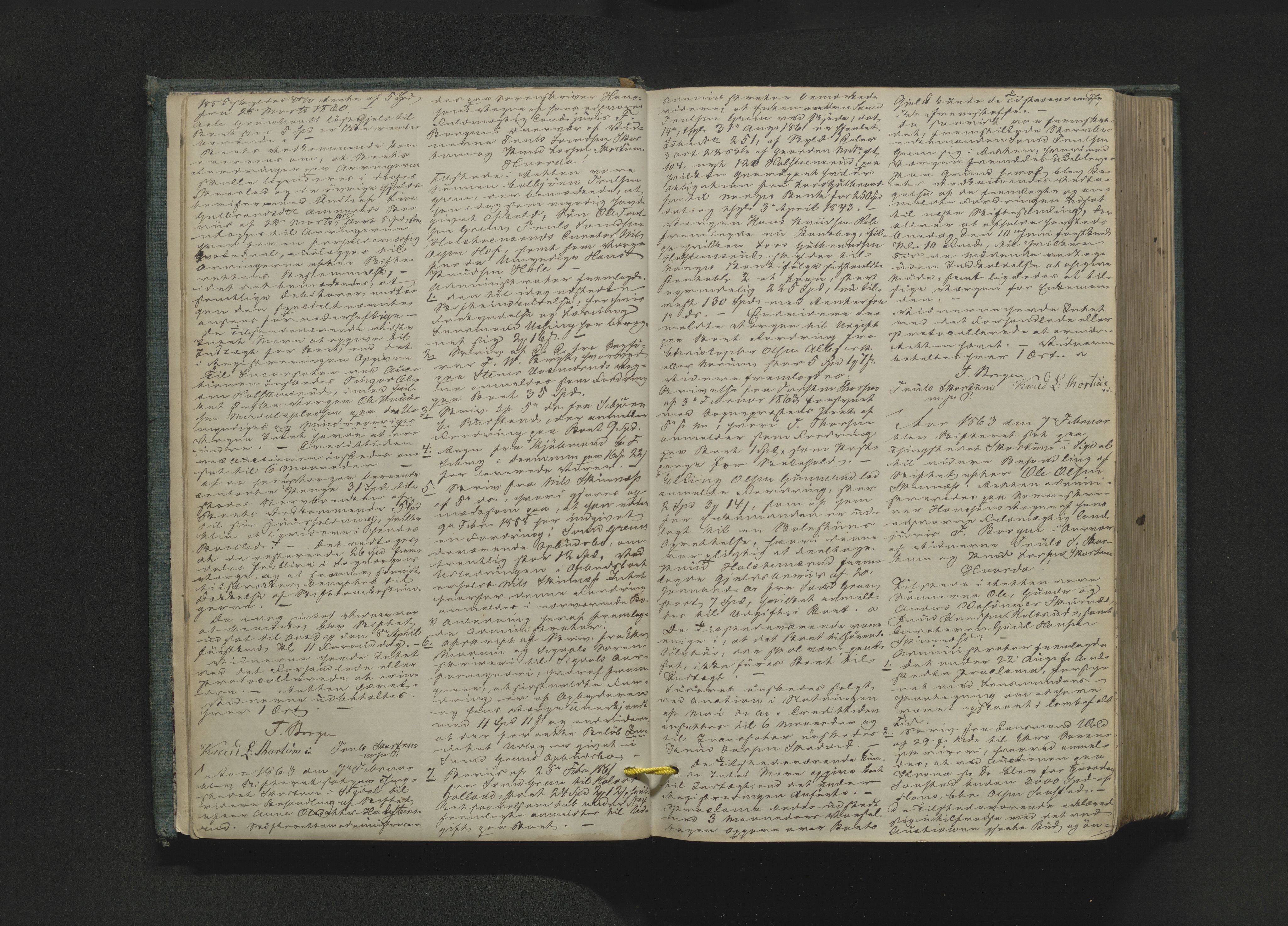 Eiker, Modum og Sigdal sorenskriveri, AV/SAKO-A-123/H/Hb/Hbb/Hbbd/L0003: Registrerings- og forhandlingsprotokoll, 1862-1883, s. 7