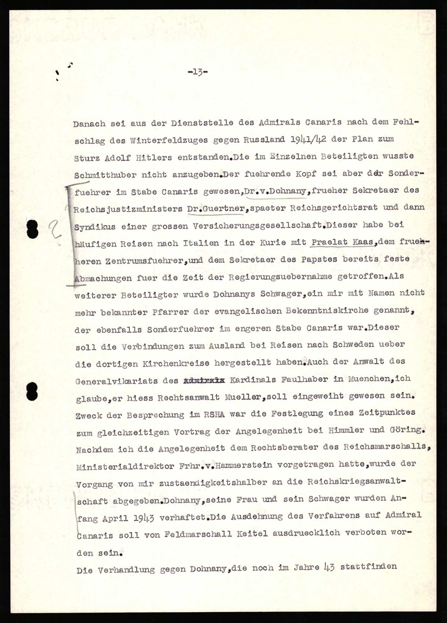 Forsvaret, Forsvarets overkommando II, AV/RA-RAFA-3915/D/Db/L0032: CI Questionaires. Tyske okkupasjonsstyrker i Norge. Tyskere., 1945-1946, s. 279