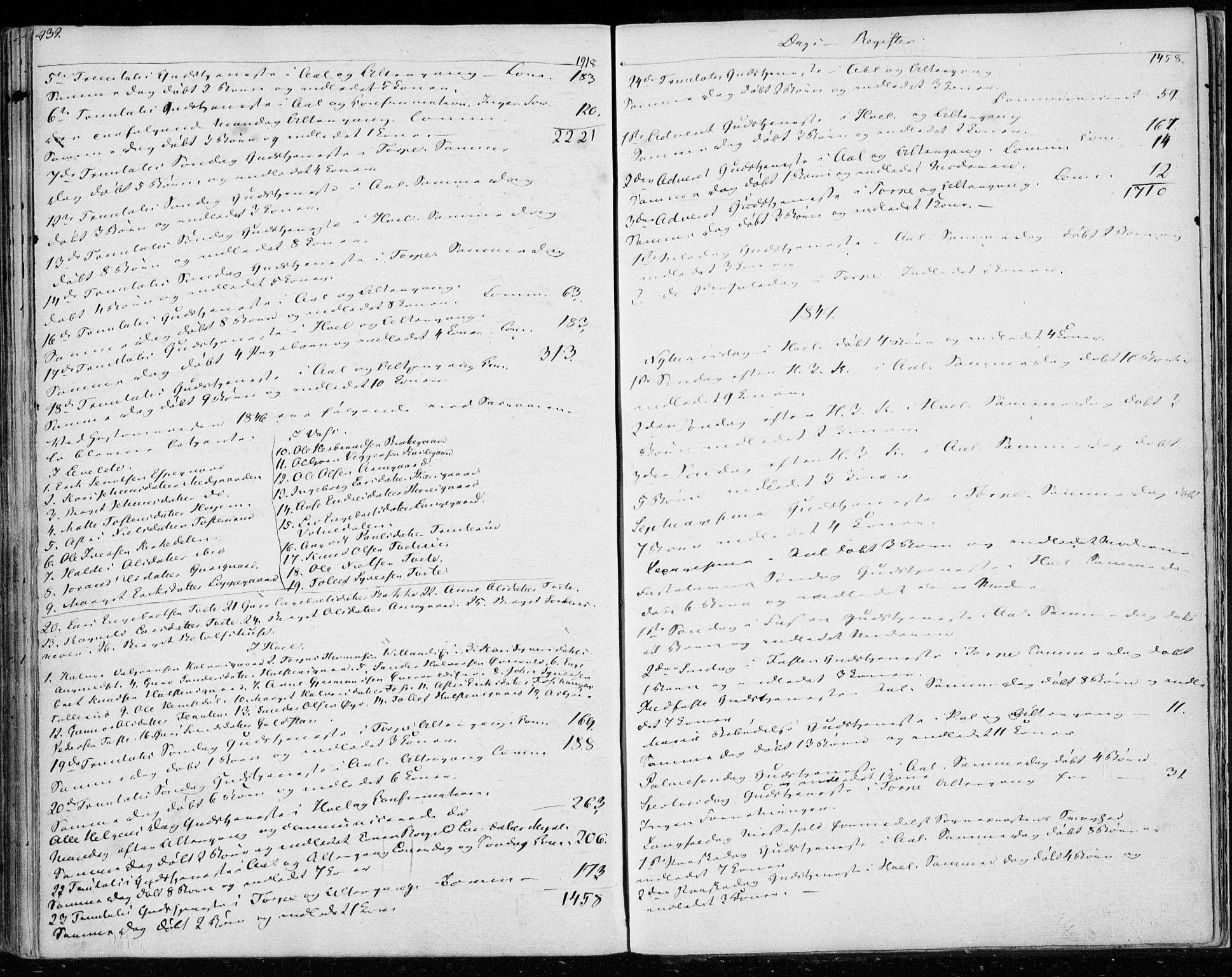 Ål kirkebøker, AV/SAKO-A-249/F/Fa/L0005: Ministerialbok nr. I 5, 1825-1848, s. 439