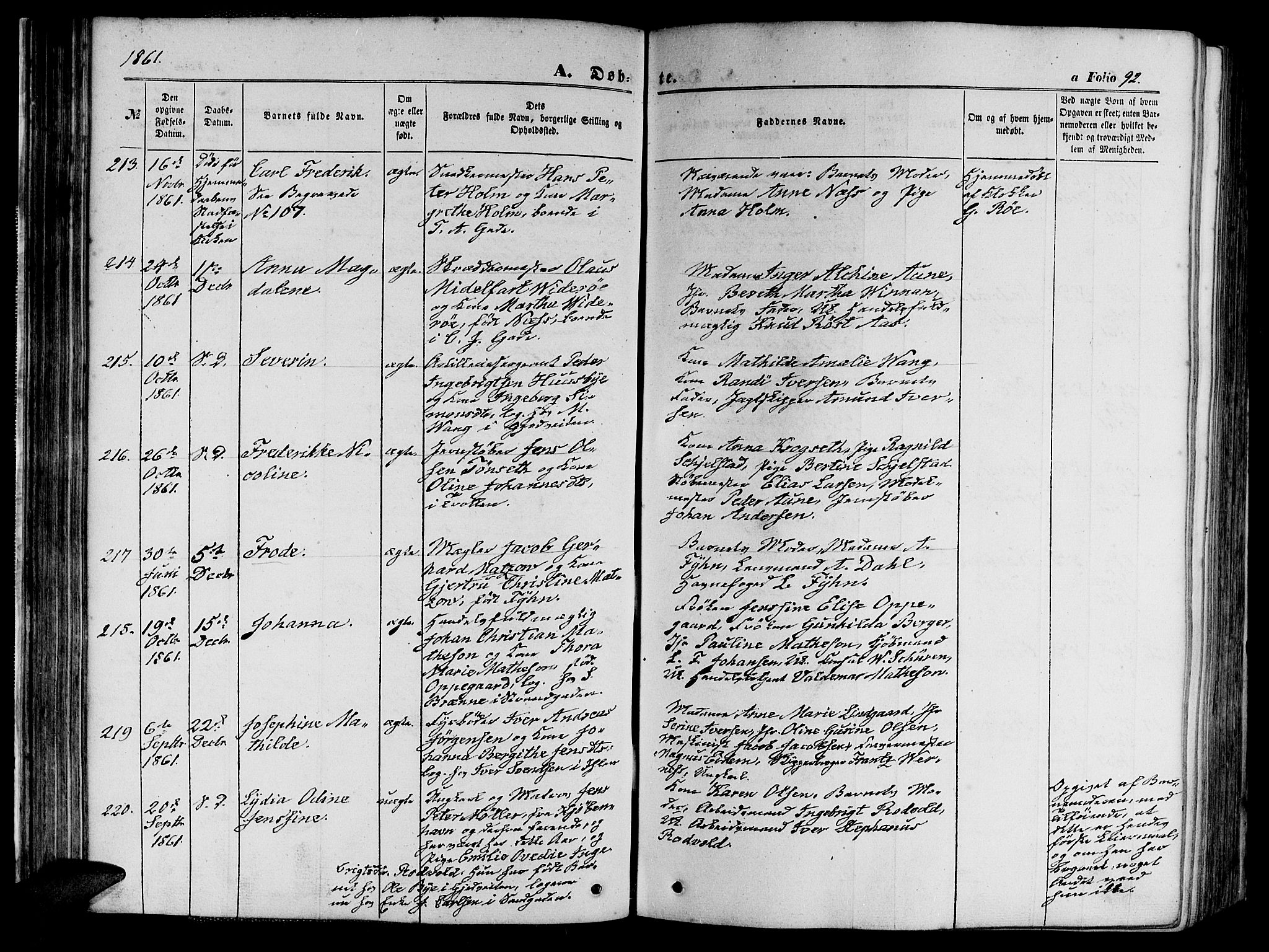 Ministerialprotokoller, klokkerbøker og fødselsregistre - Sør-Trøndelag, AV/SAT-A-1456/602/L0139: Klokkerbok nr. 602C07, 1859-1864, s. 92