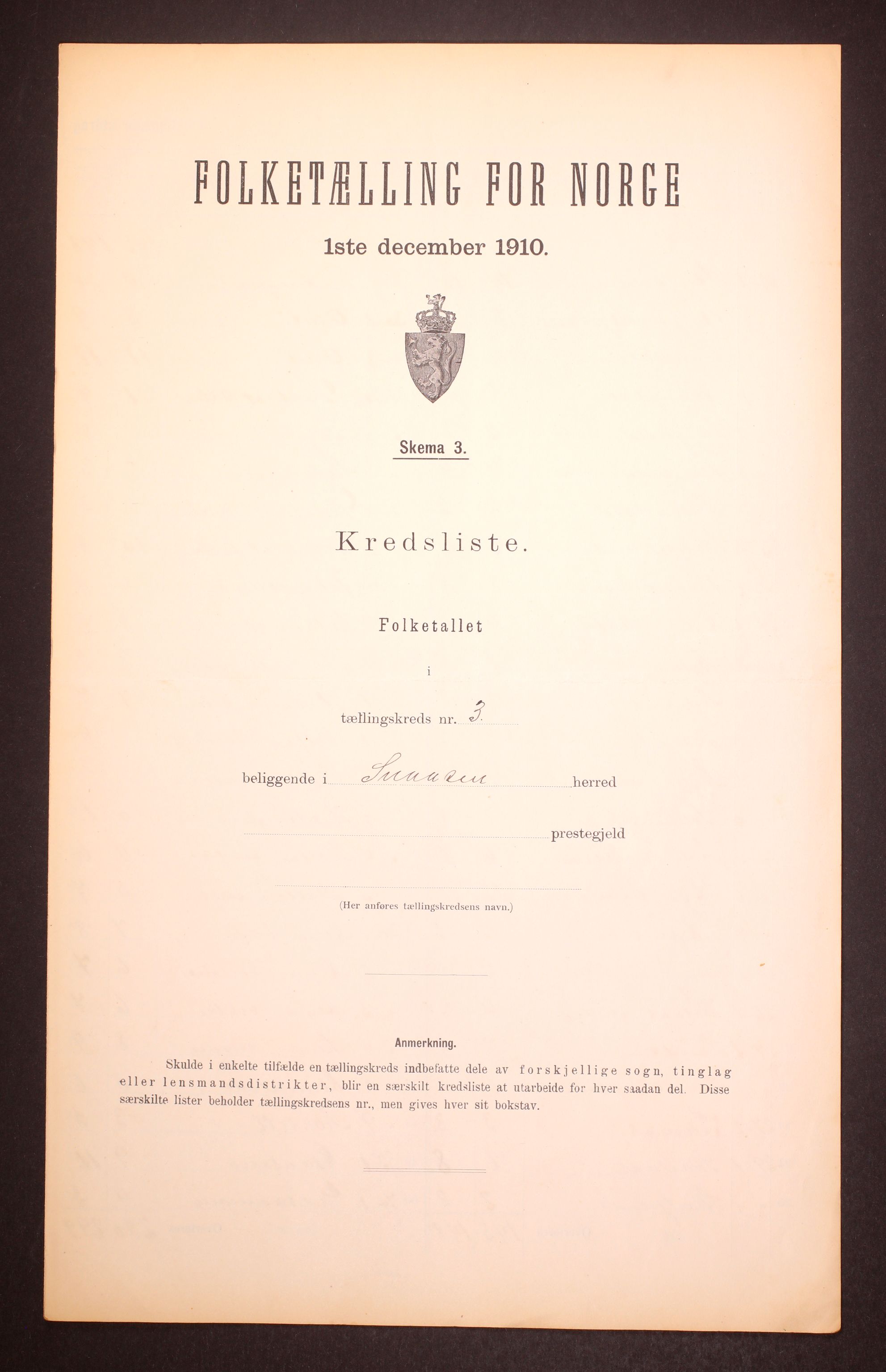 RA, Folketelling 1910 for 1736 Snåsa herred, 1910, s. 10