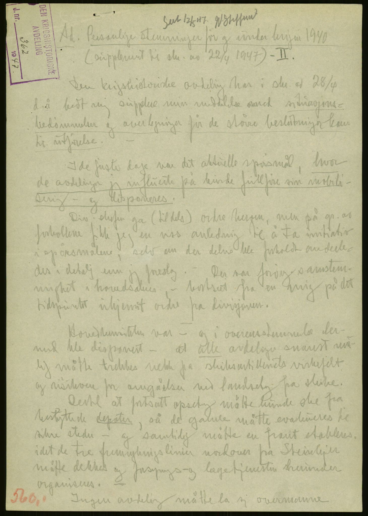 Forsvaret, Forsvarets krigshistoriske avdeling, AV/RA-RAFA-2017/Y/Yb/L0116: II-C-11-560-563  -  5. Divisjon., 1940, s. 5