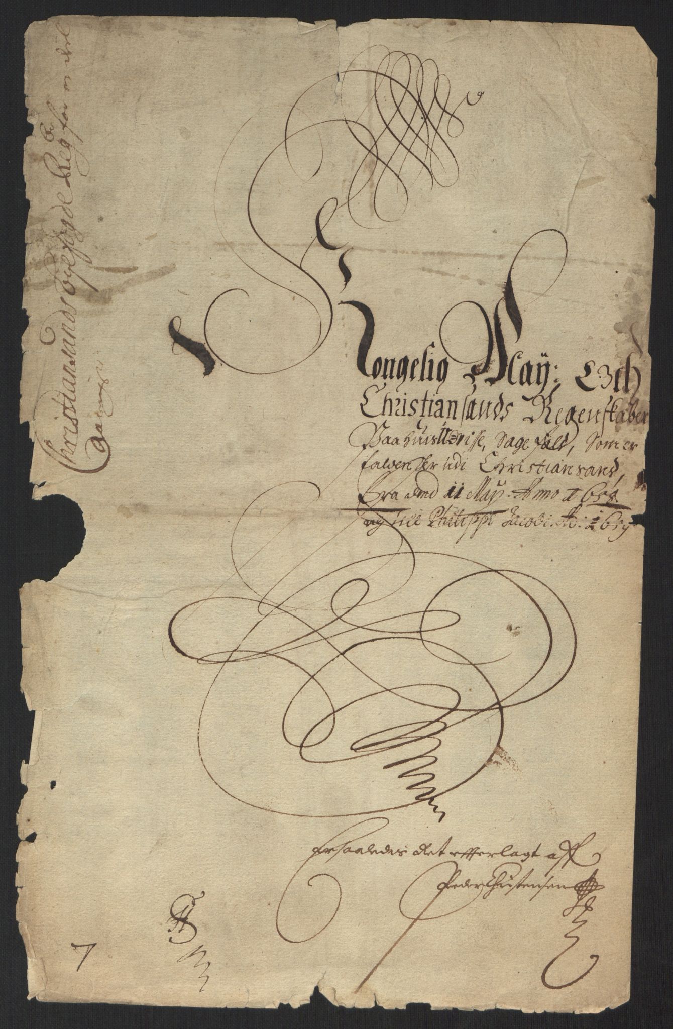 Rentekammeret inntil 1814, Reviderte regnskaper, Byregnskaper, RA/EA-4066/R/Rm/L0284: [M17] Sikt og sakefall, 1658-1680, s. 3