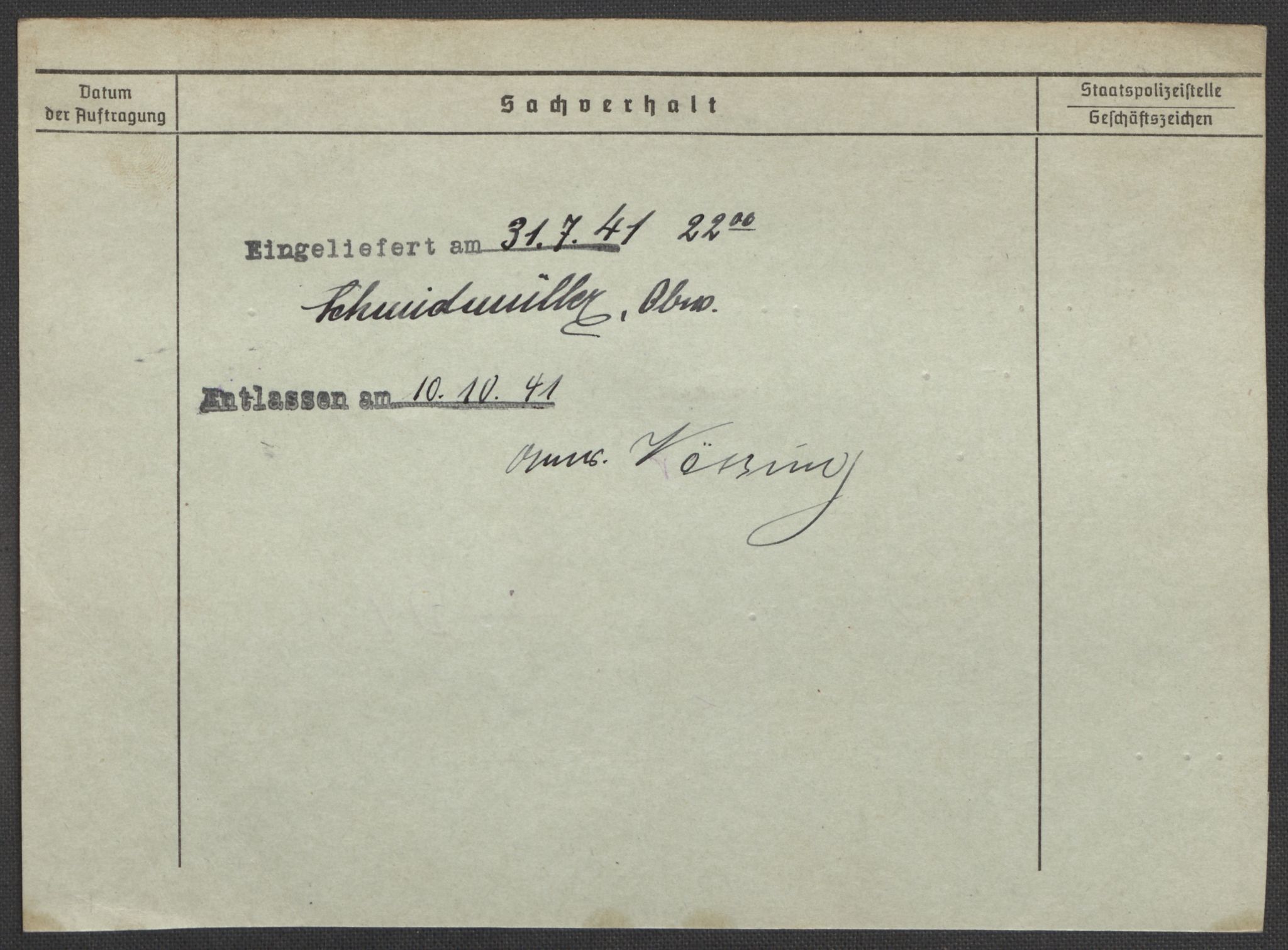 Befehlshaber der Sicherheitspolizei und des SD, RA/RAFA-5969/E/Ea/Eaa/L0003: Register over norske fanger i Møllergata 19: Eng-Hag, 1940-1945, s. 1335