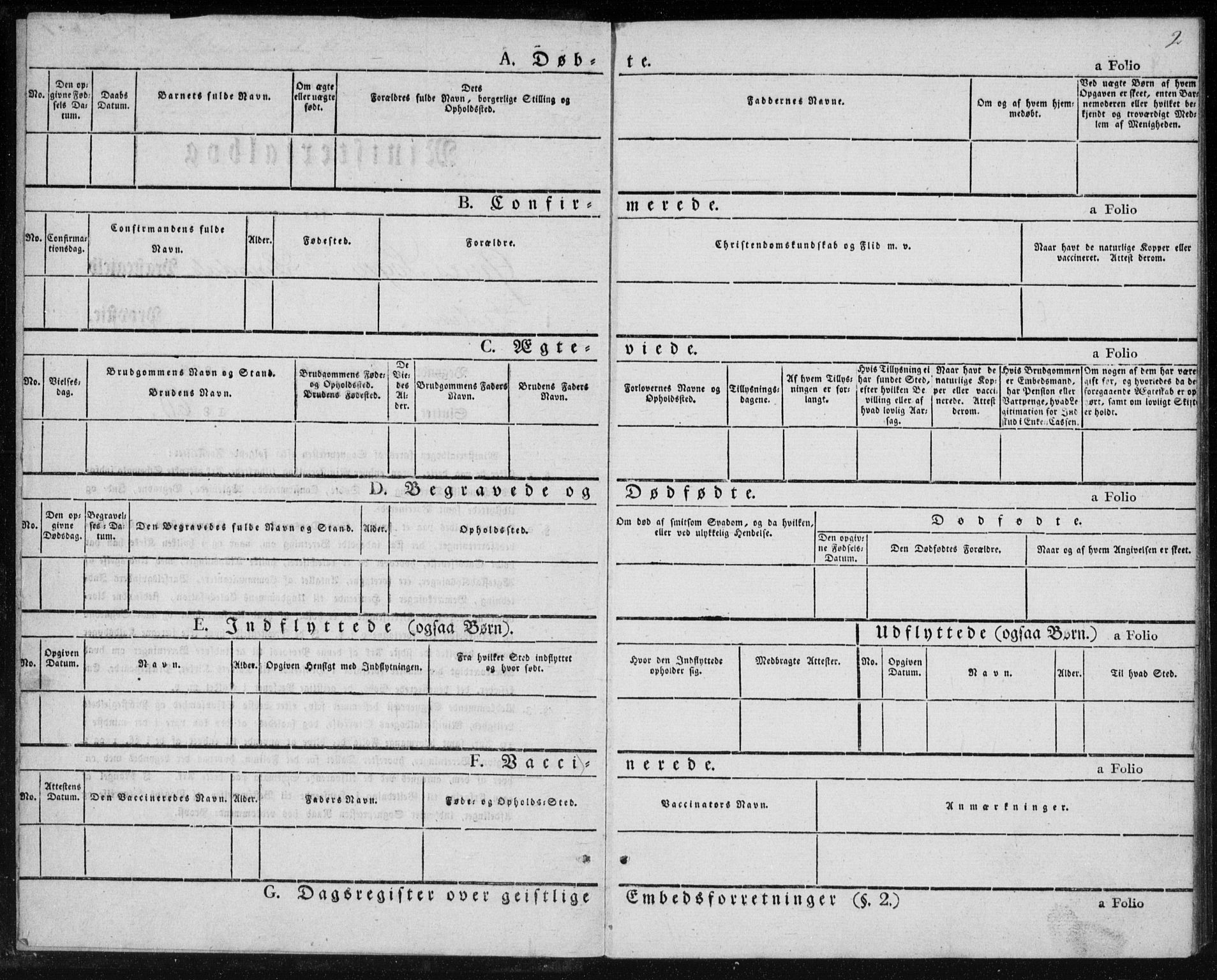 Lyngdal sokneprestkontor, AV/SAK-1111-0029/F/Fa/Fab/L0001: Ministerialbok nr. A 1, 1838-1860, s. 2