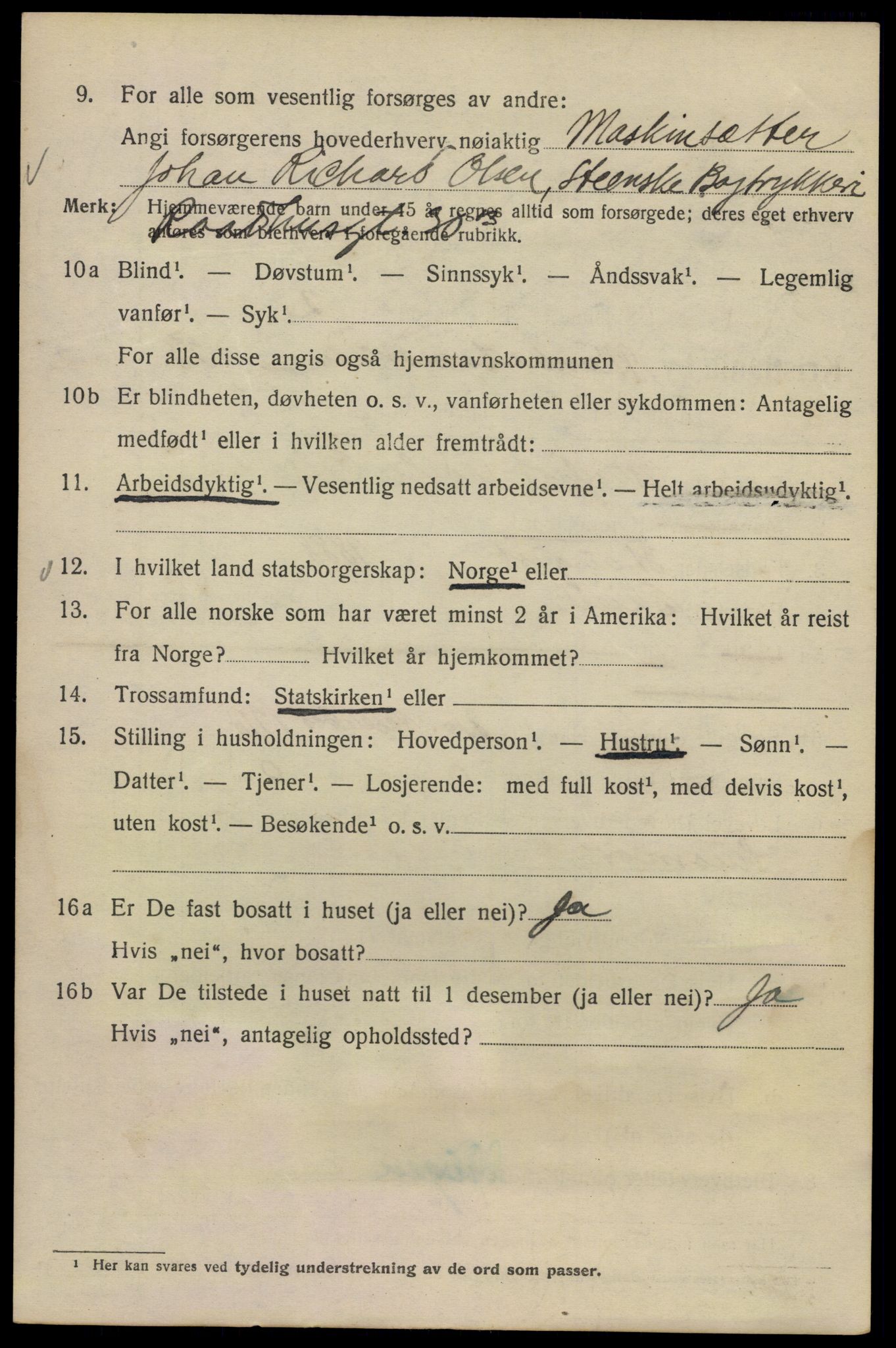 SAO, Folketelling 1920 for 0301 Kristiania kjøpstad, 1920, s. 402898