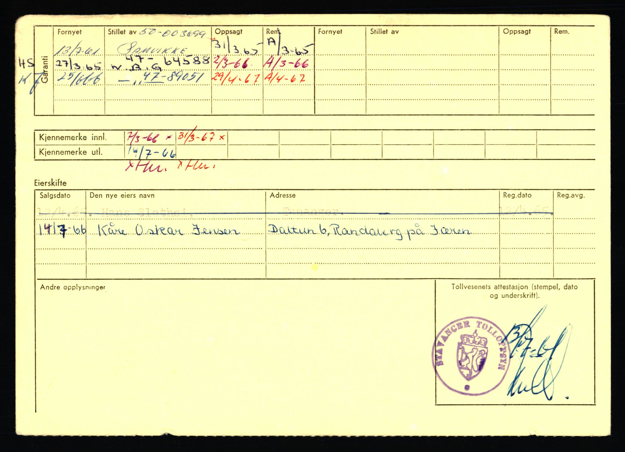 Stavanger trafikkstasjon, AV/SAST-A-101942/0/F/L0071: L-80500 - L-82199, 1930-1971, s. 894