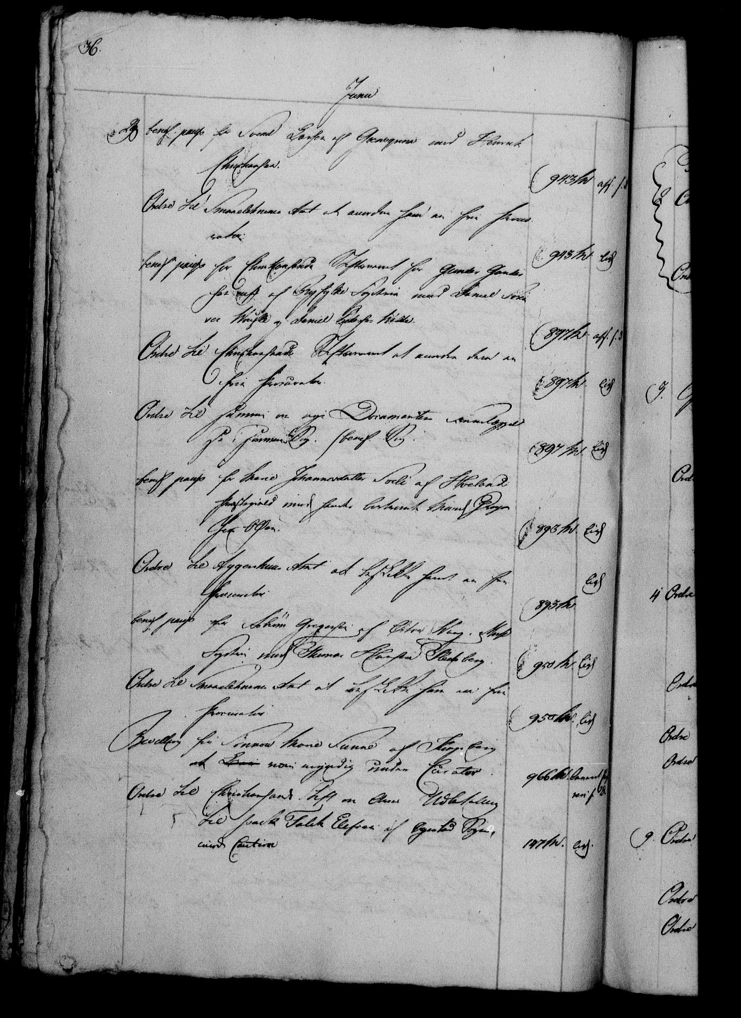 Danske Kanselli 1800-1814, RA/EA-3024/H/Hf/Hfb/Hfbc/L0012: Underskrivelsesbok m. register, 1811, s. 36
