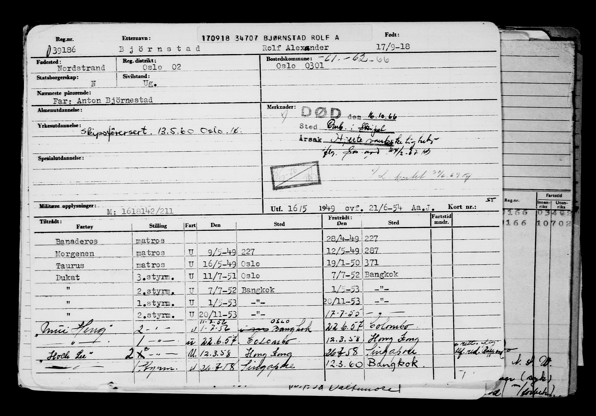 Direktoratet for sjømenn, AV/RA-S-3545/G/Gb/L0162: Hovedkort, 1918, s. 399