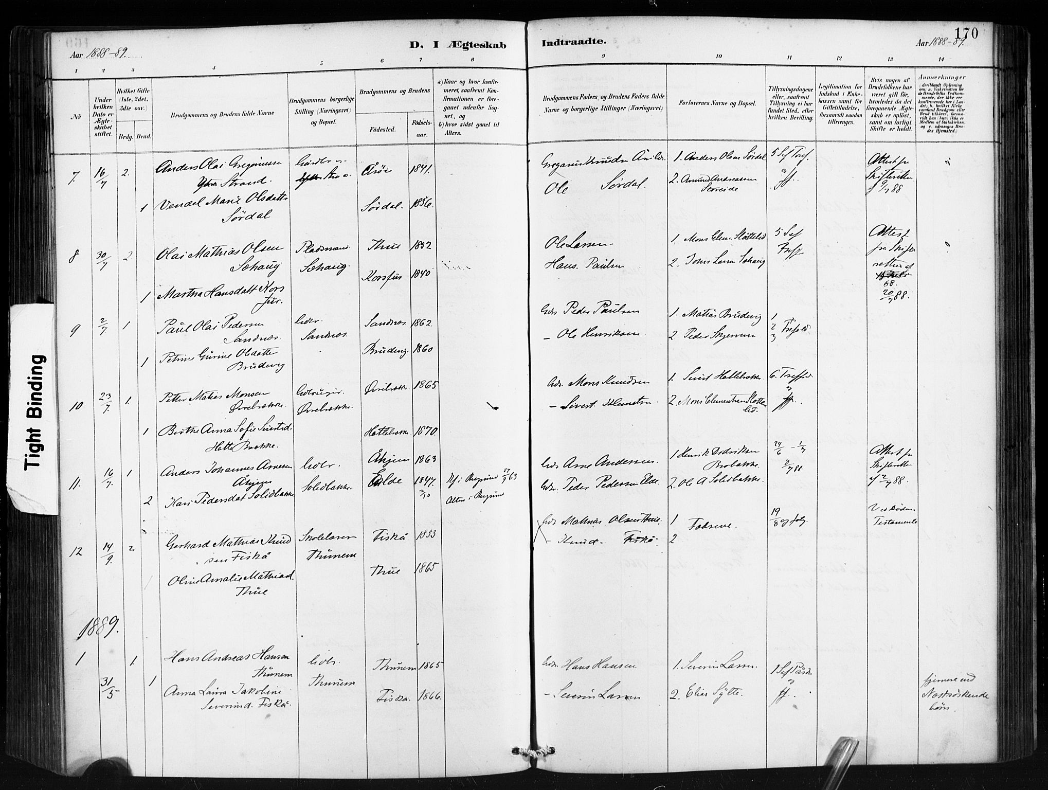 Ministerialprotokoller, klokkerbøker og fødselsregistre - Møre og Romsdal, SAT/A-1454/501/L0008: Ministerialbok nr. 501A08, 1885-1901, s. 170