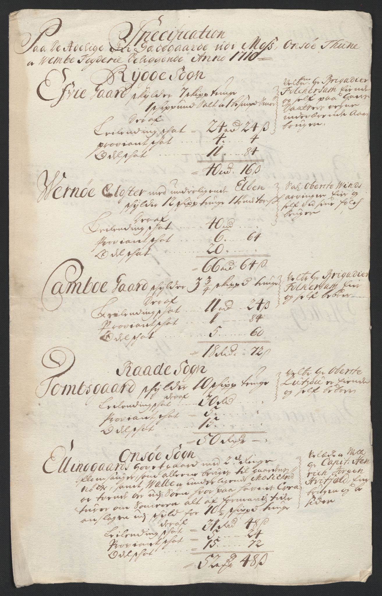 Rentekammeret inntil 1814, Reviderte regnskaper, Fogderegnskap, AV/RA-EA-4092/R04/L0135: Fogderegnskap Moss, Onsøy, Tune, Veme og Åbygge, 1709-1710, s. 490