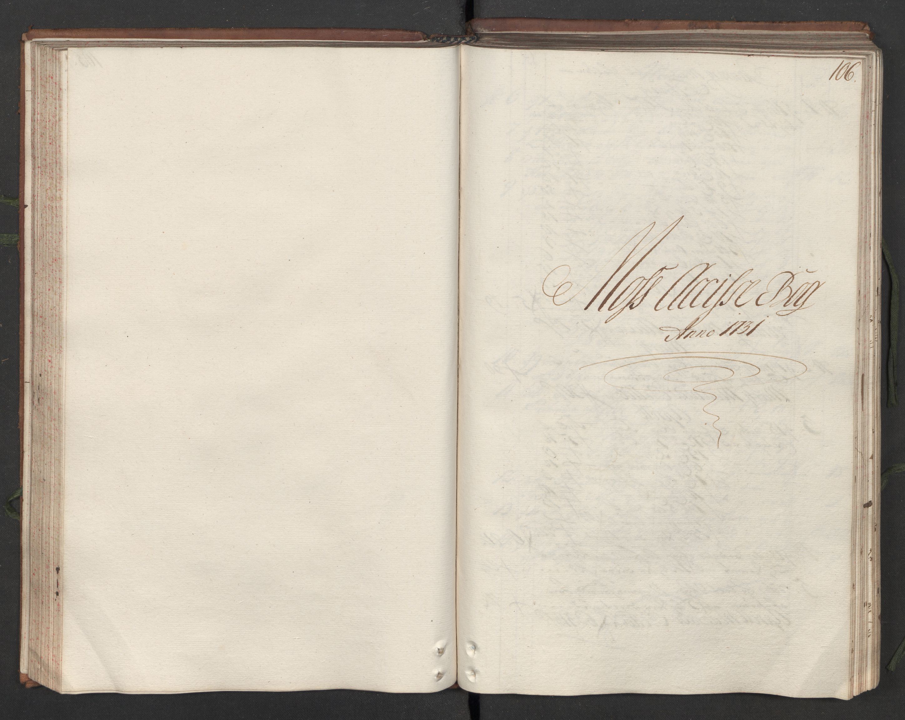 Generaltollkammeret, tollregnskaper, RA/EA-5490/R05/L0012/0001: Tollregnskaper Moss, Son, Krokstad / Hovedtollbok, 1731, s. 105b-106a