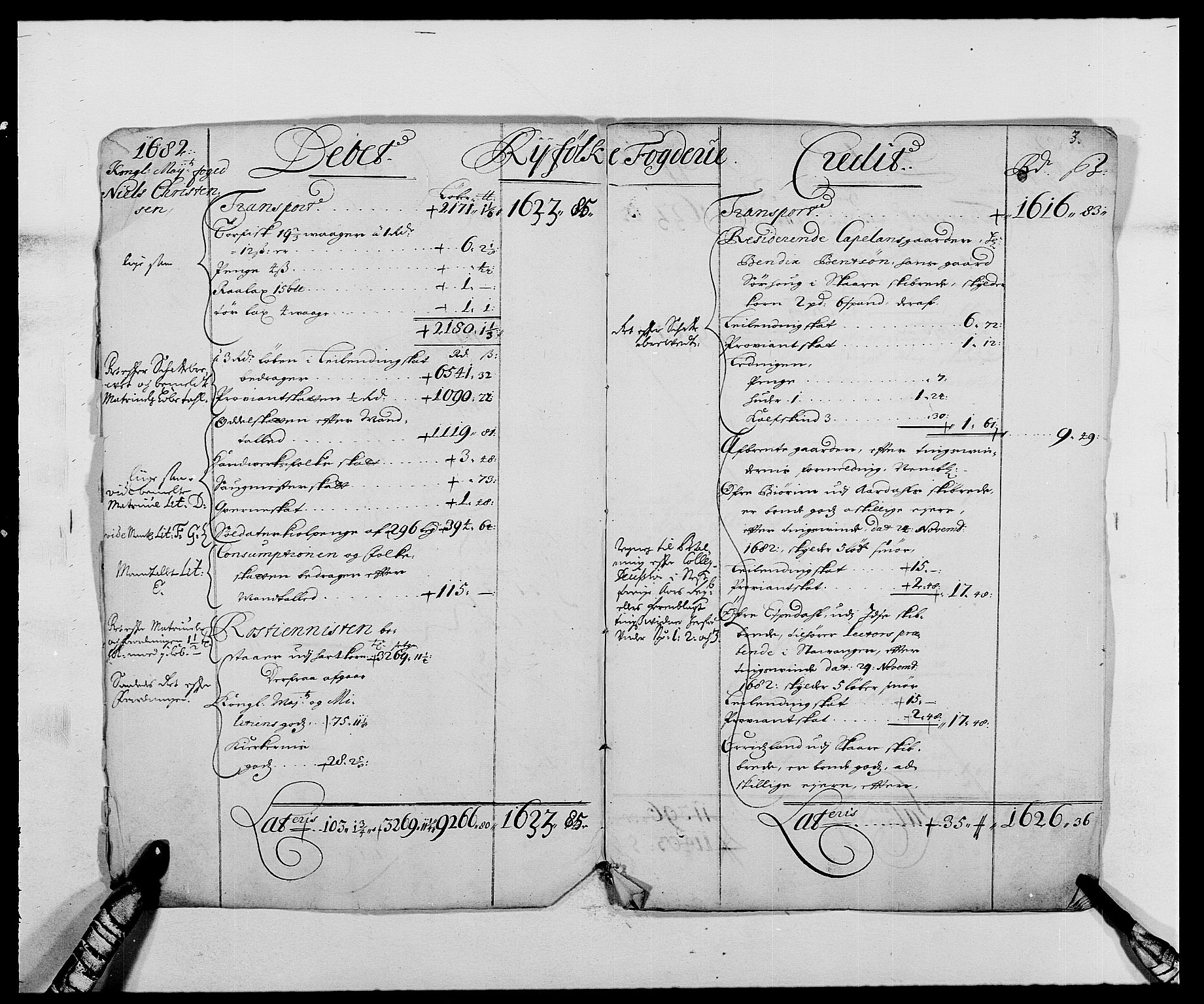 Rentekammeret inntil 1814, Reviderte regnskaper, Fogderegnskap, RA/EA-4092/R47/L2853: Fogderegnskap Ryfylke, 1682-1683, s. 4