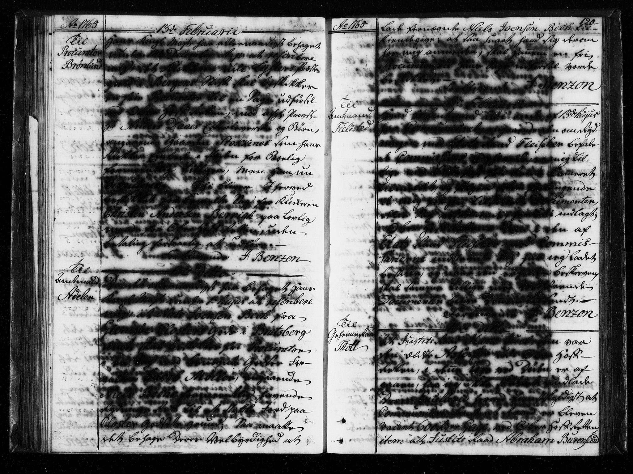 Stattholderembetet 1572-1771, AV/RA-EA-2870/Bf/L0004: Stattholderprotokoll (allmenn kopibok), 1764-1765, s. 119b-120a