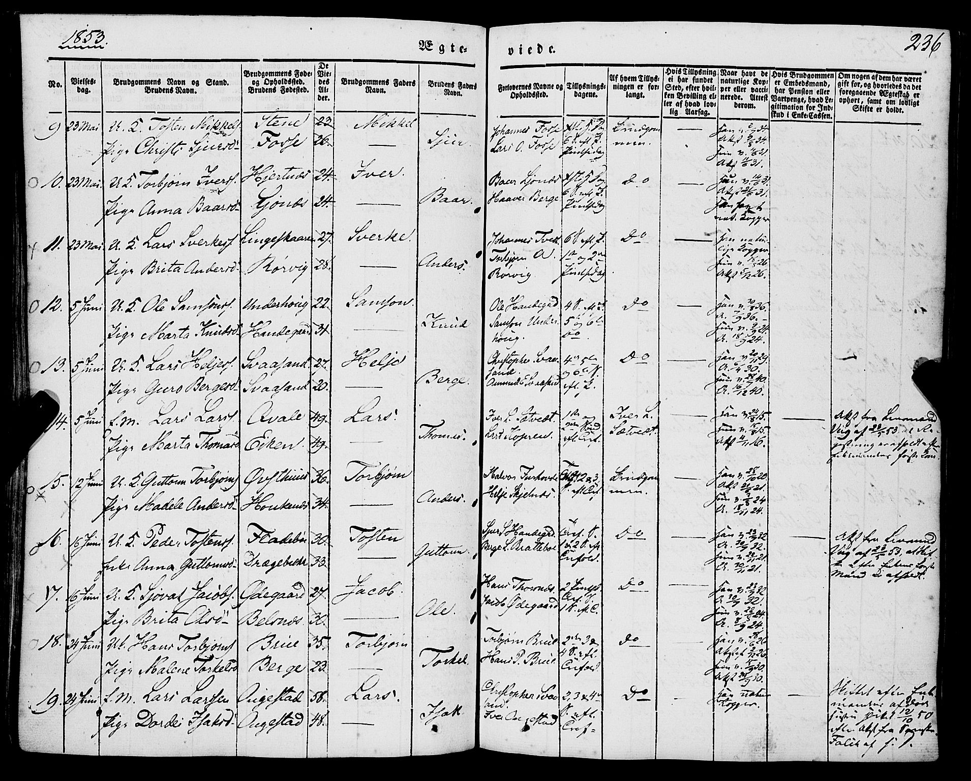 Strandebarm sokneprestembete, AV/SAB-A-78401/H/Haa: Ministerialbok nr. A 7, 1844-1872, s. 236