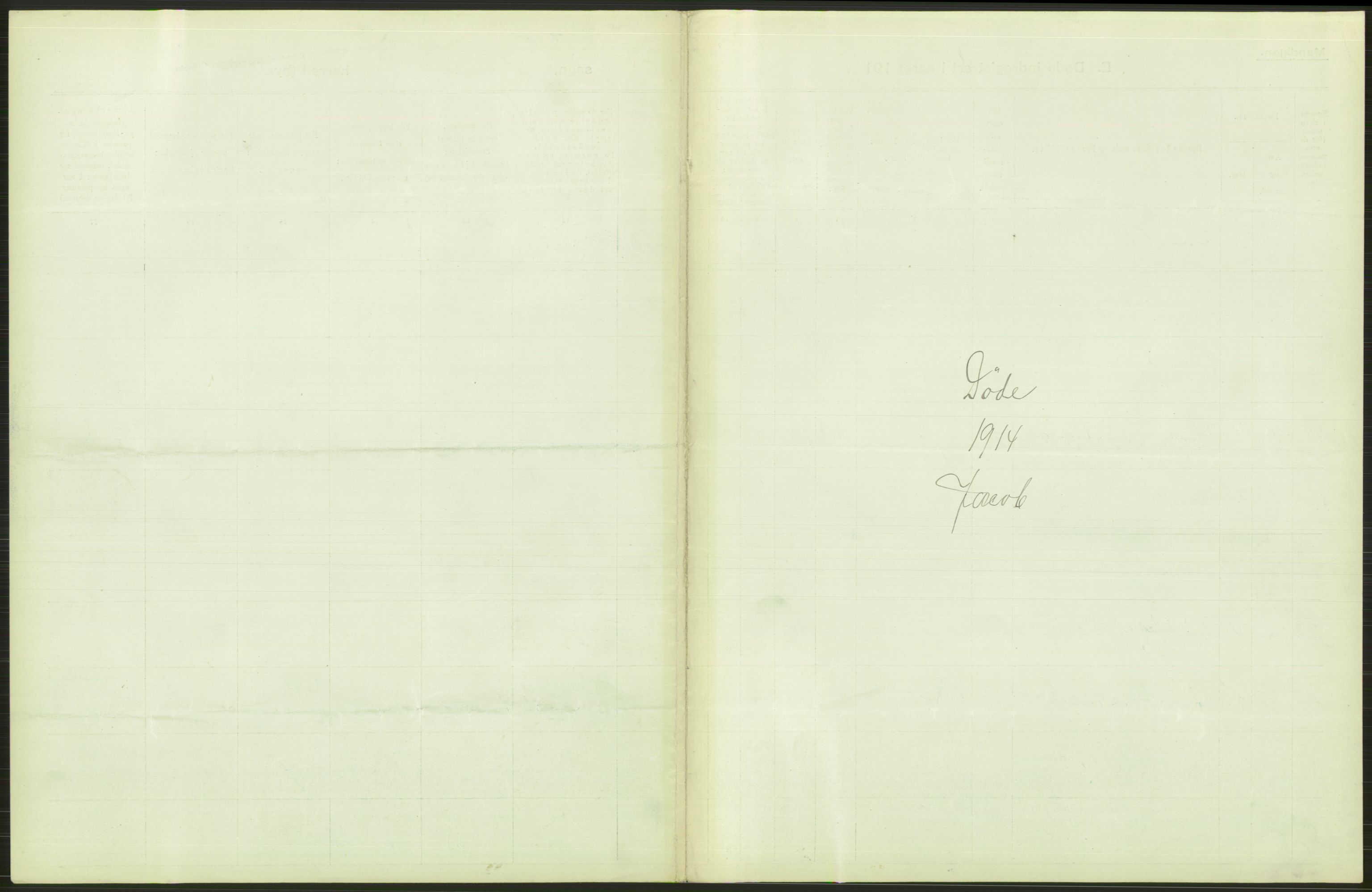 Statistisk sentralbyrå, Sosiodemografiske emner, Befolkning, AV/RA-S-2228/D/Df/Dfb/Dfbd/L0008: Kristiania: Døde, 1914, s. 563