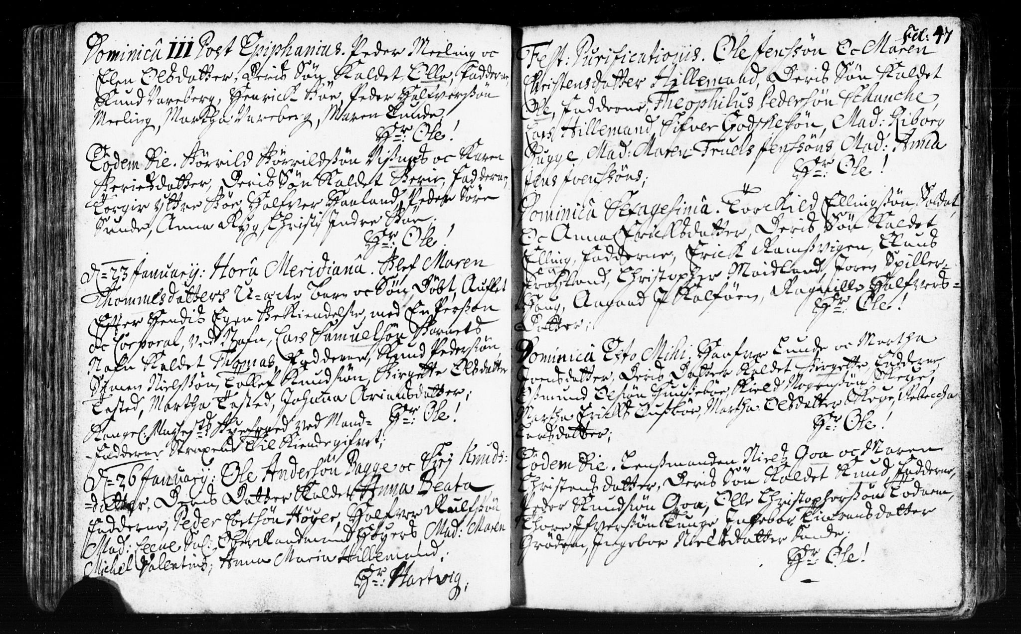 Domkirken sokneprestkontor, AV/SAST-A-101812/001/30/30BB/L0002: Klokkerbok nr. B 2, 1714-1733, s. 47
