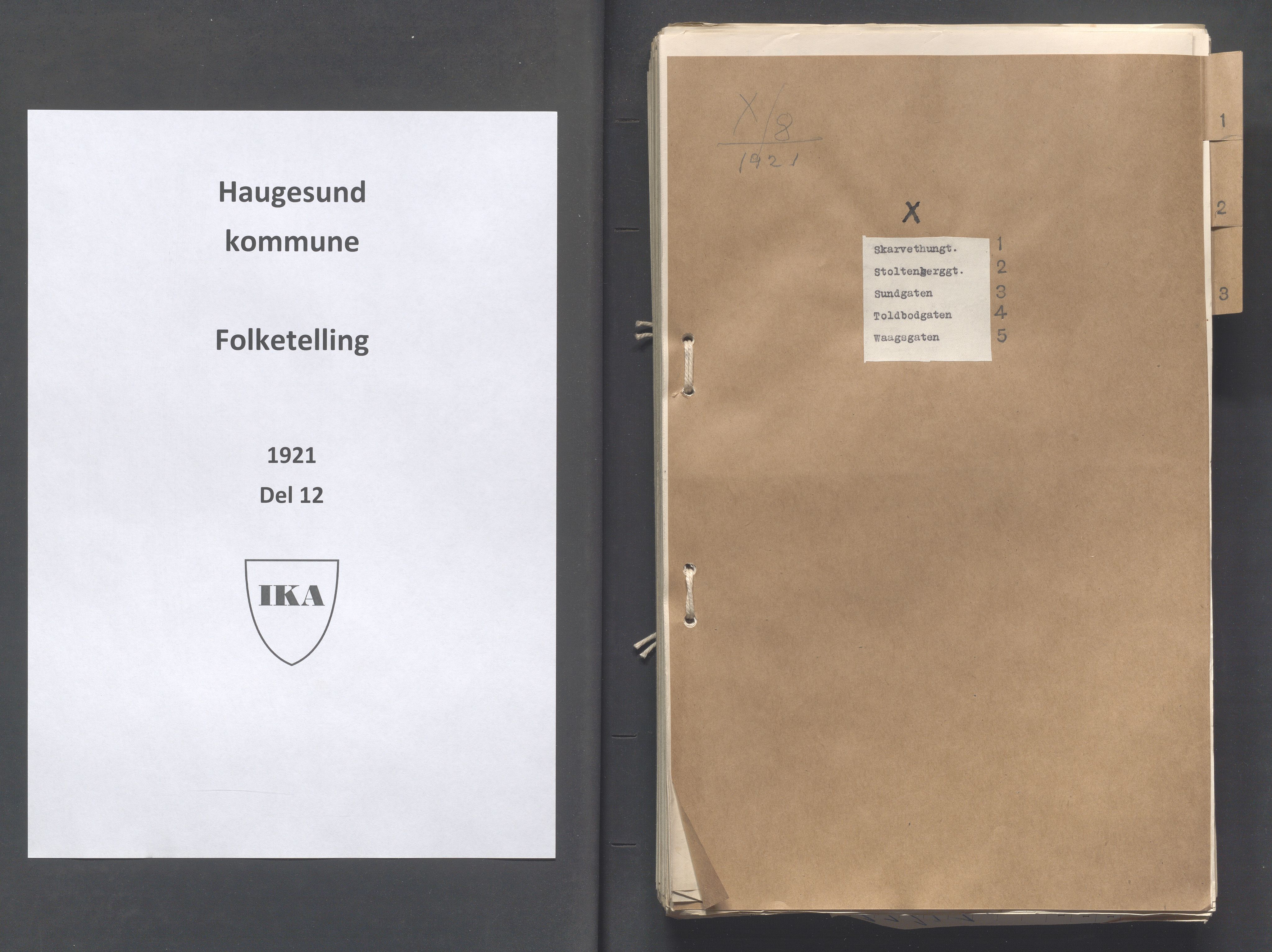 IKAR, Kommunal folketelling 1.11.1921 for Haugesund, 1921, s. 7037