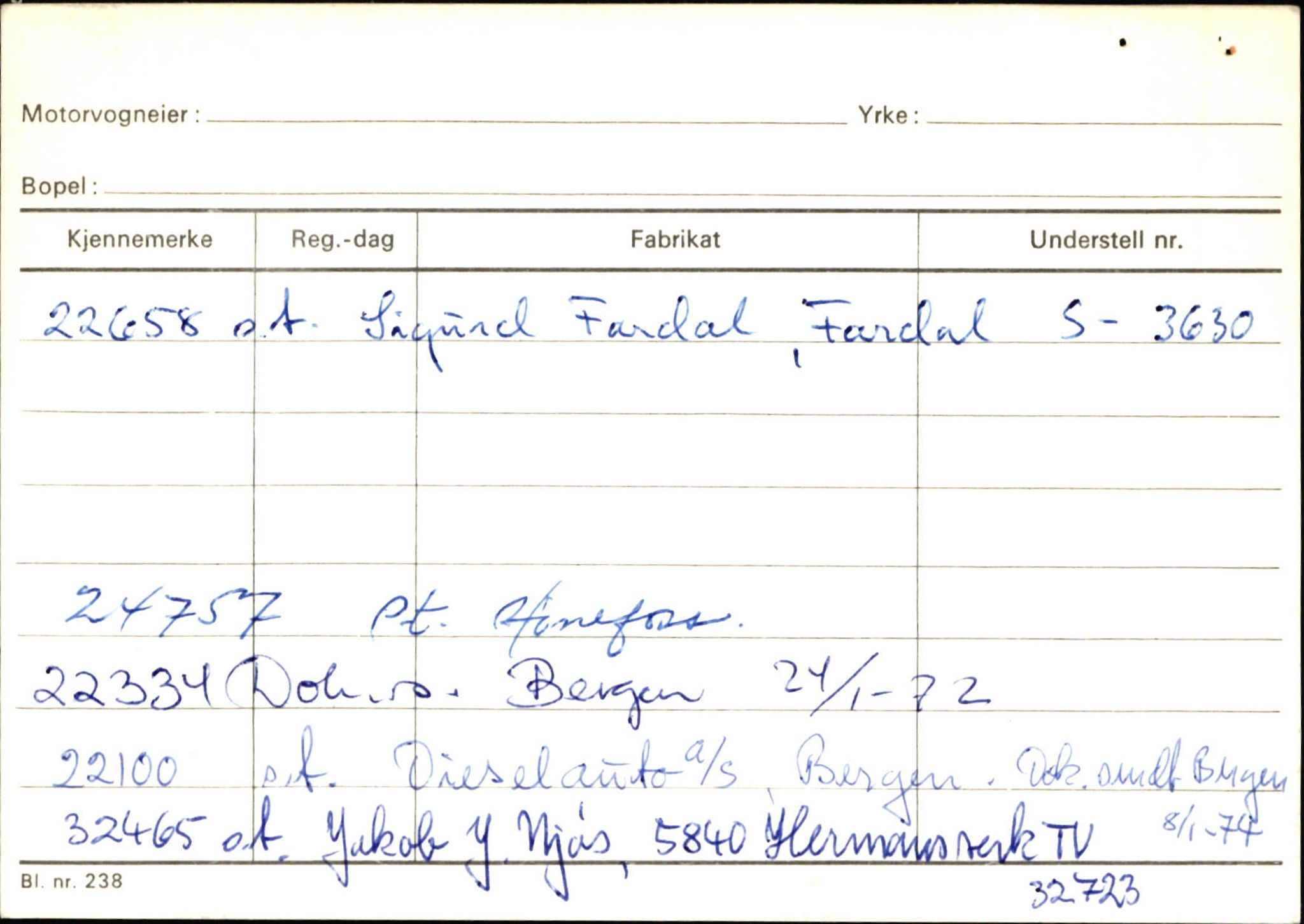 Statens vegvesen, Sogn og Fjordane vegkontor, AV/SAB-A-5301/4/F/L0126: Eigarregister Fjaler M-Å. Leikanger A-Å, 1945-1975, s. 1036